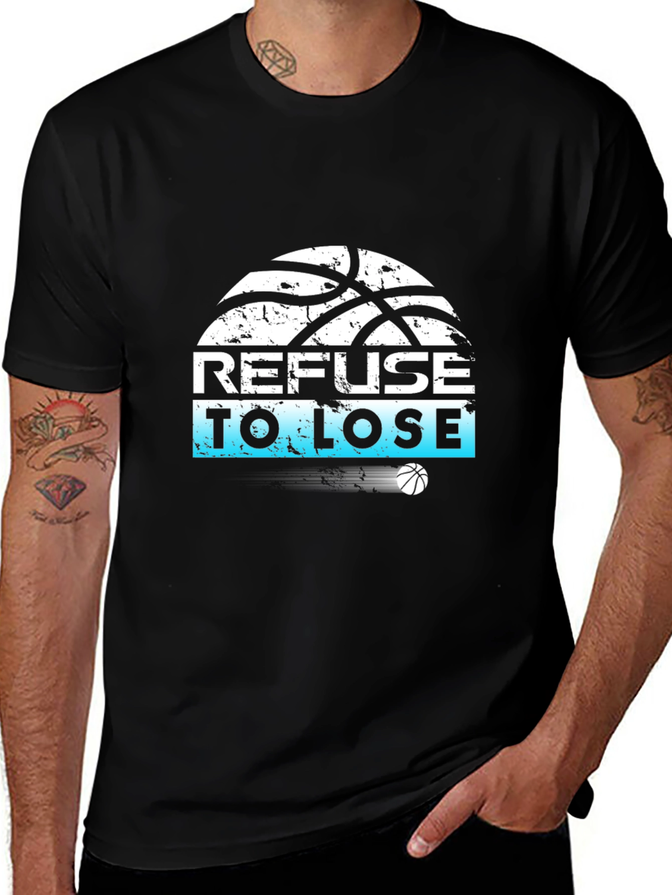 Refuse to Lose Basketball Graphic Tee