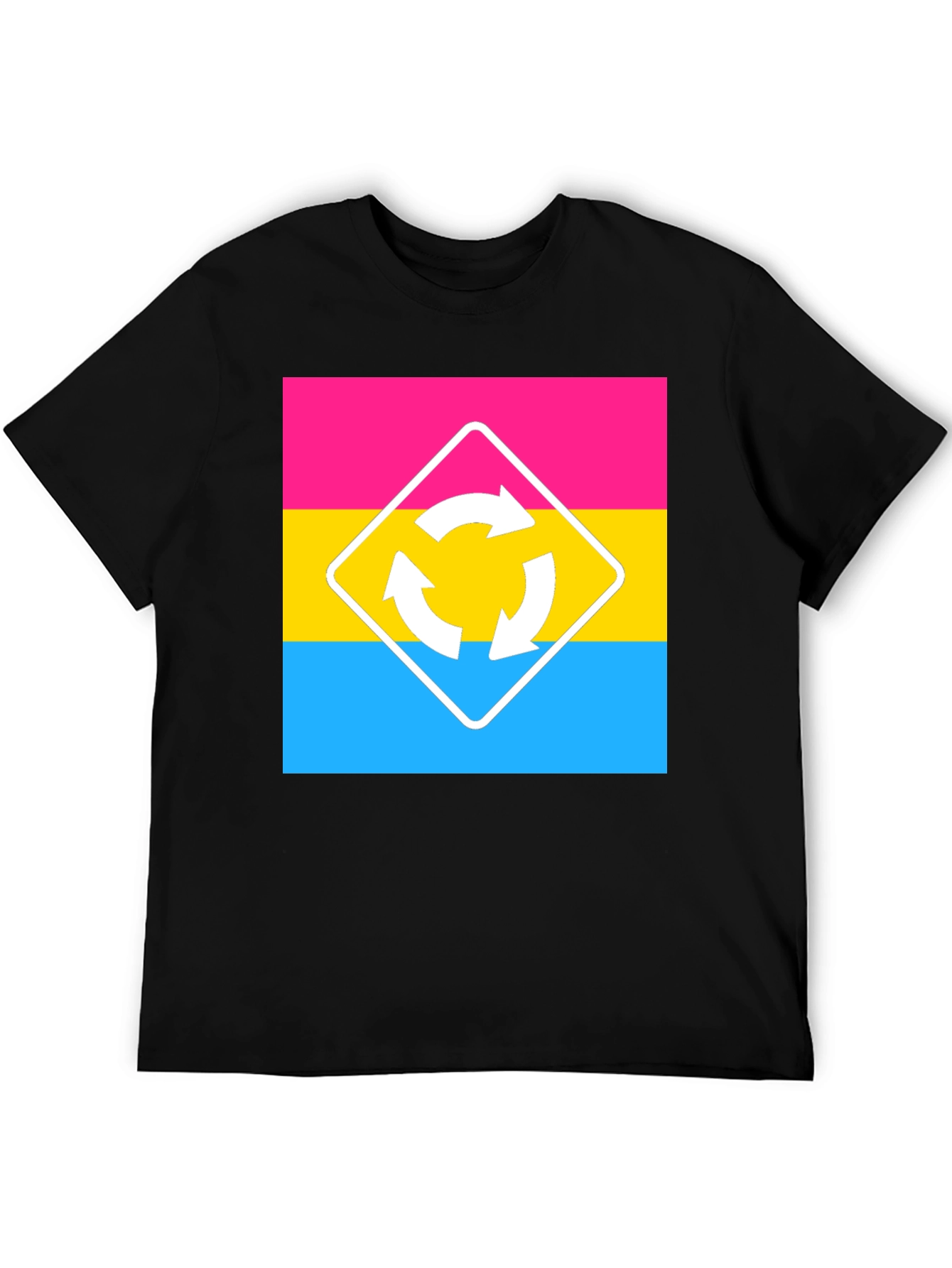 Pansexual Pride T-Shirt - Roundabout Sign