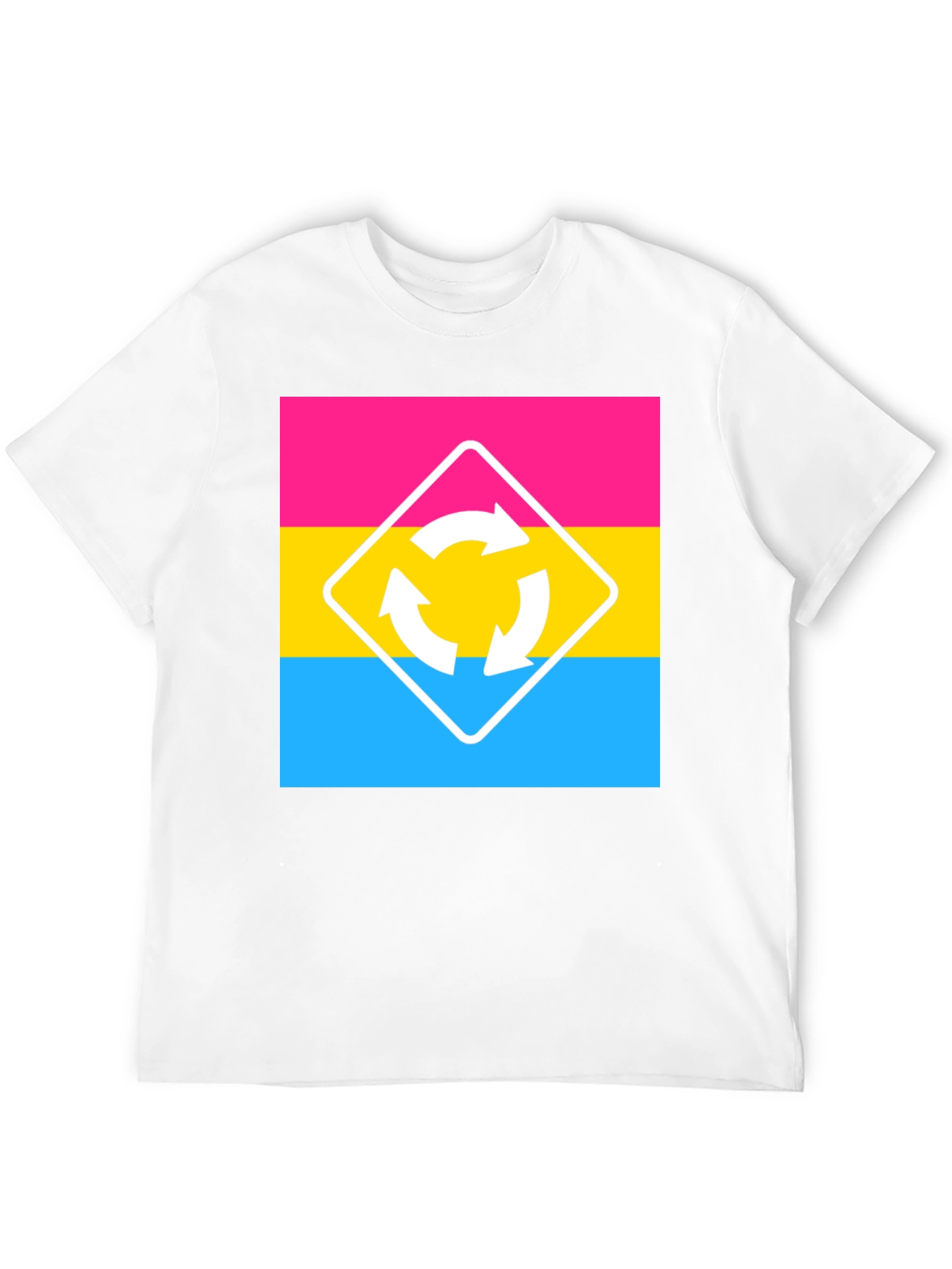 Pansexual Pride T-Shirt - Roundabout Sign