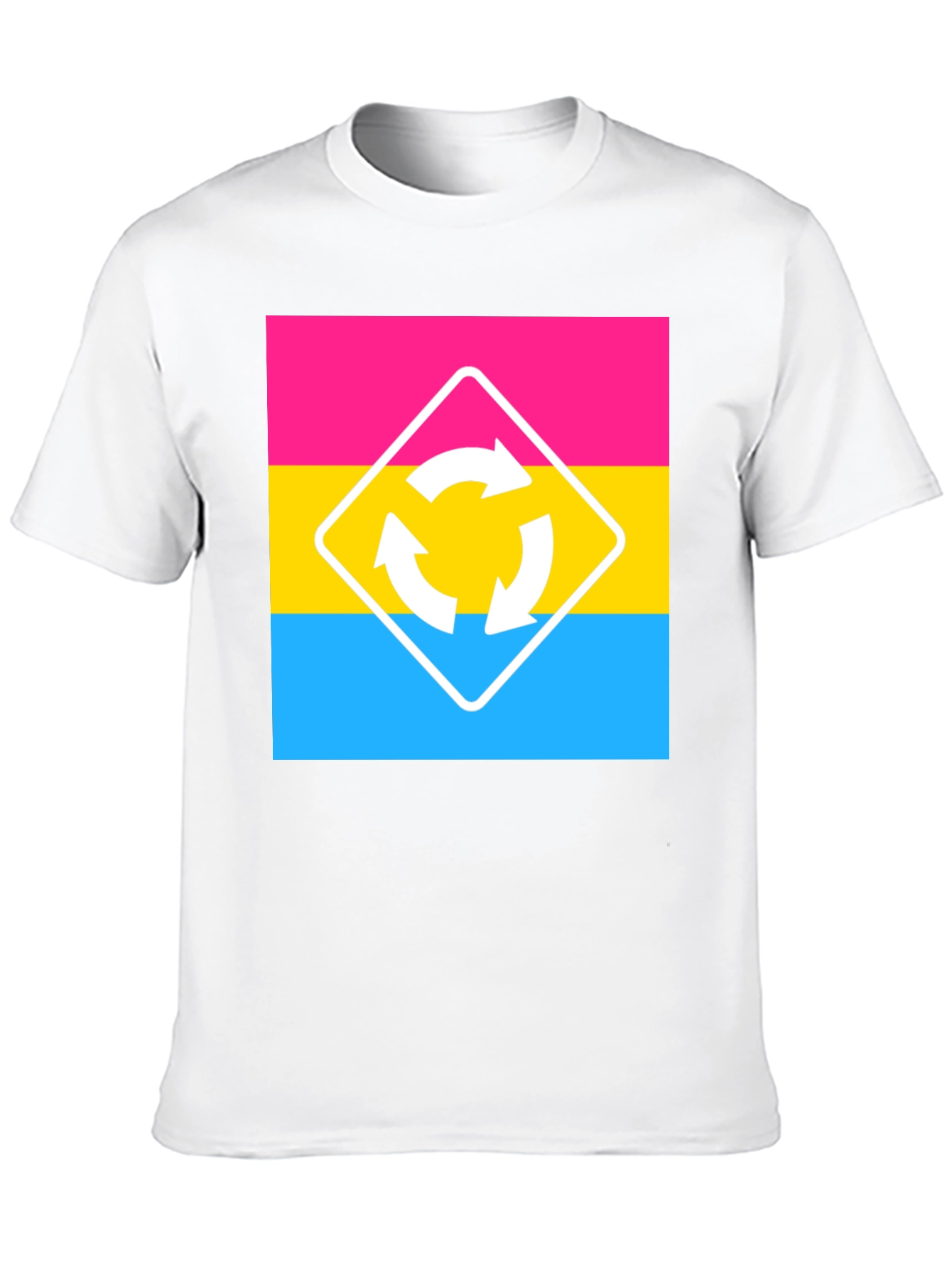 Pansexual Pride T-Shirt - Roundabout Sign