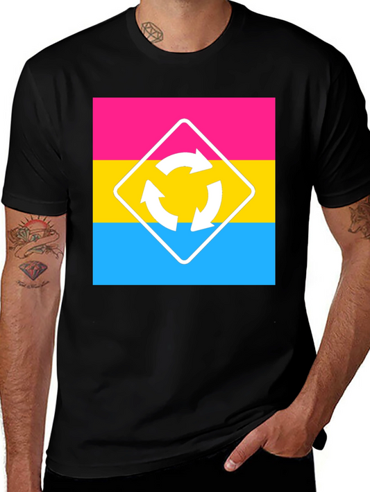 Pansexual Pride T-Shirt - Roundabout Sign