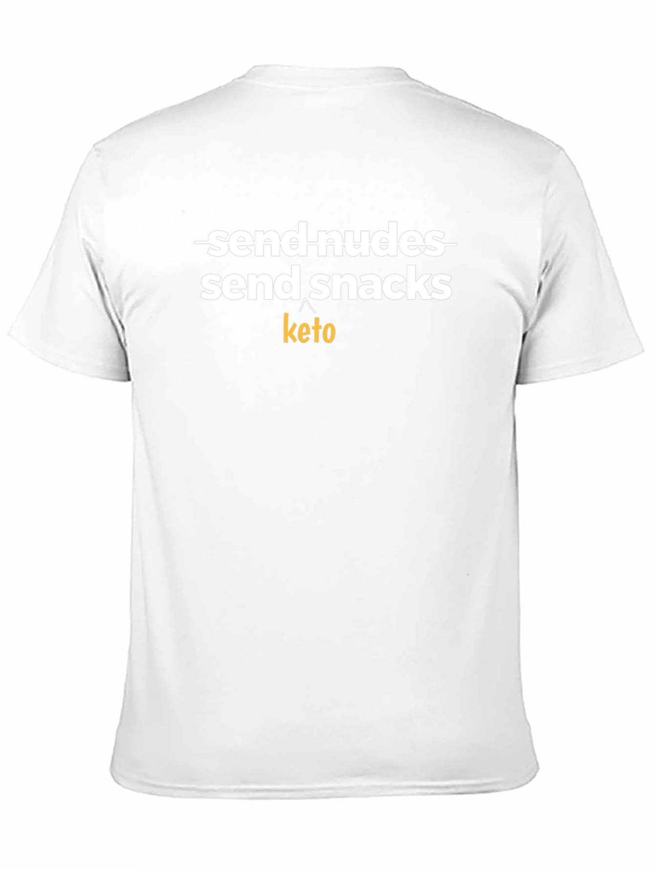 Send Snacks Keto T-Shirt - Black Novelty Tee