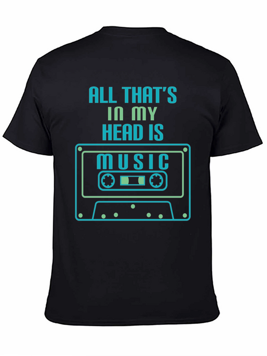 Music Head T-Shirt - Retro Cassette Design