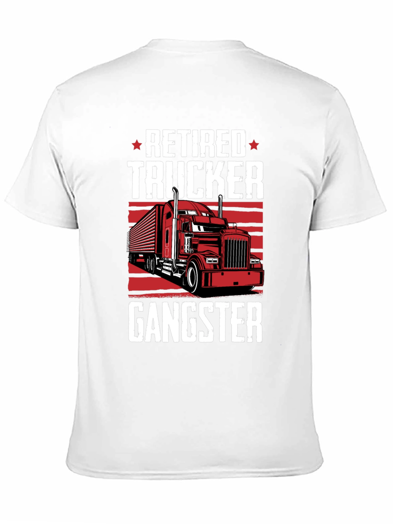 Retired Trucker Gangster Graphic T-Shirt
