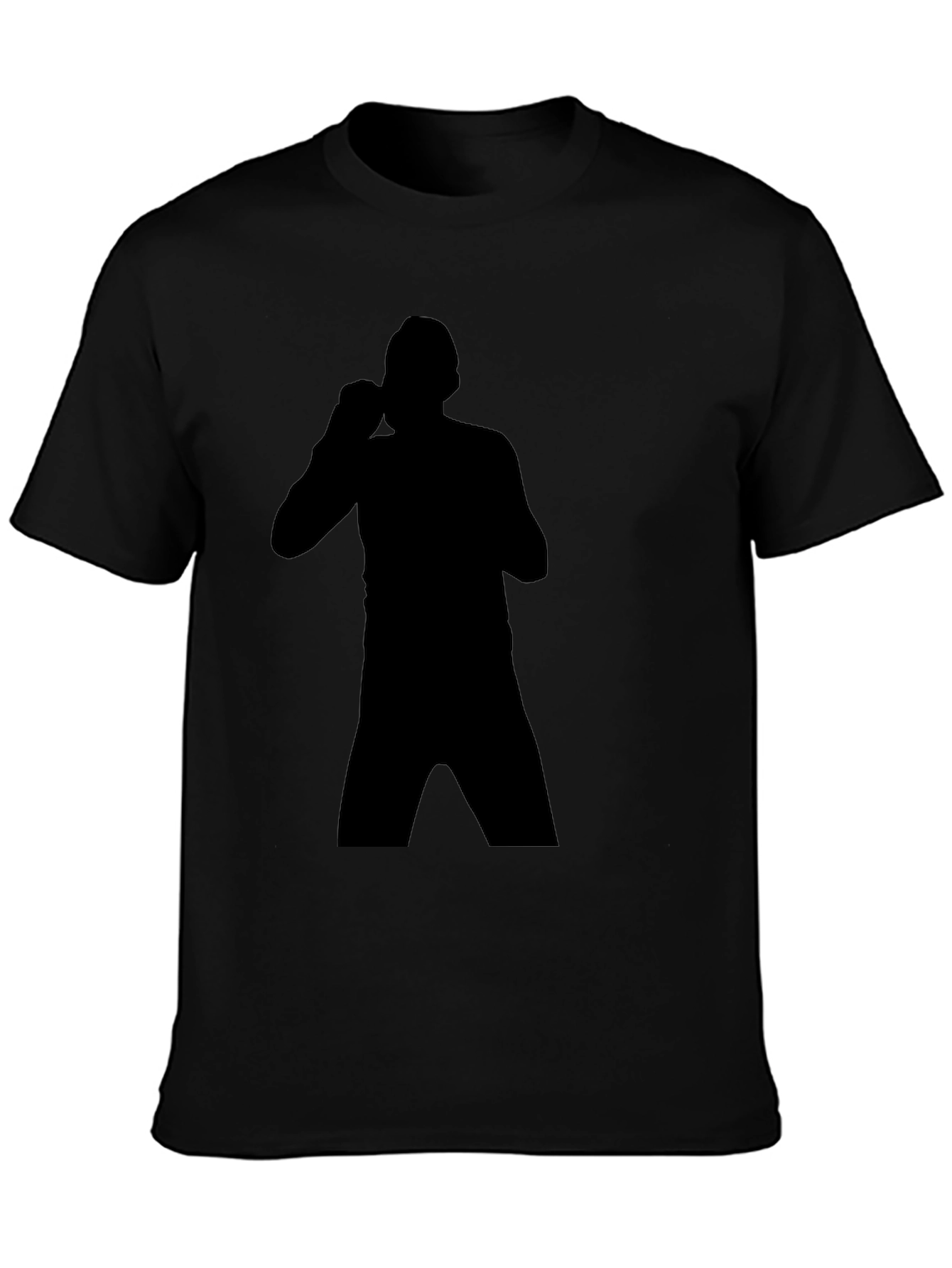 Boxing Silhouette T-Shirt - Black Graphic Tee