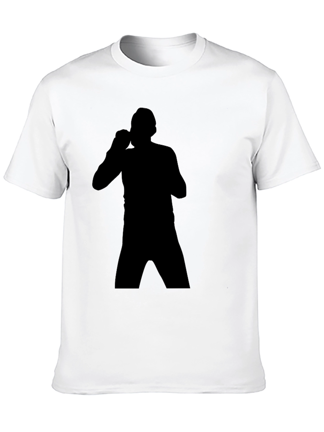 Boxing Silhouette T-Shirt - Black Graphic Tee