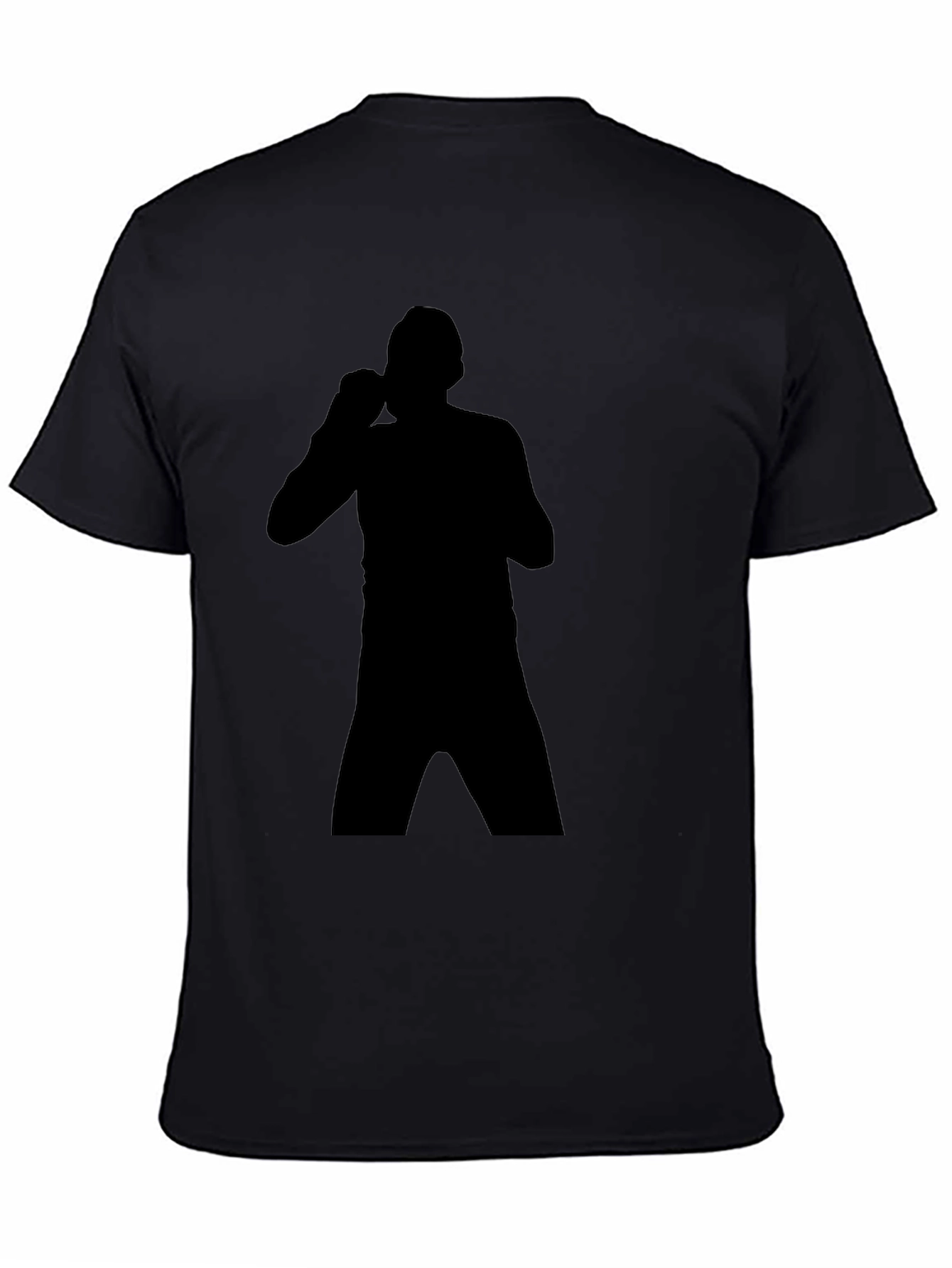 Boxing Silhouette T-Shirt - Black Graphic Tee