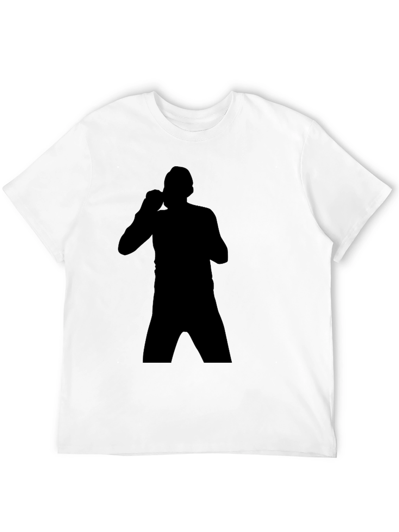 Boxing Silhouette T-Shirt - Black Graphic Tee