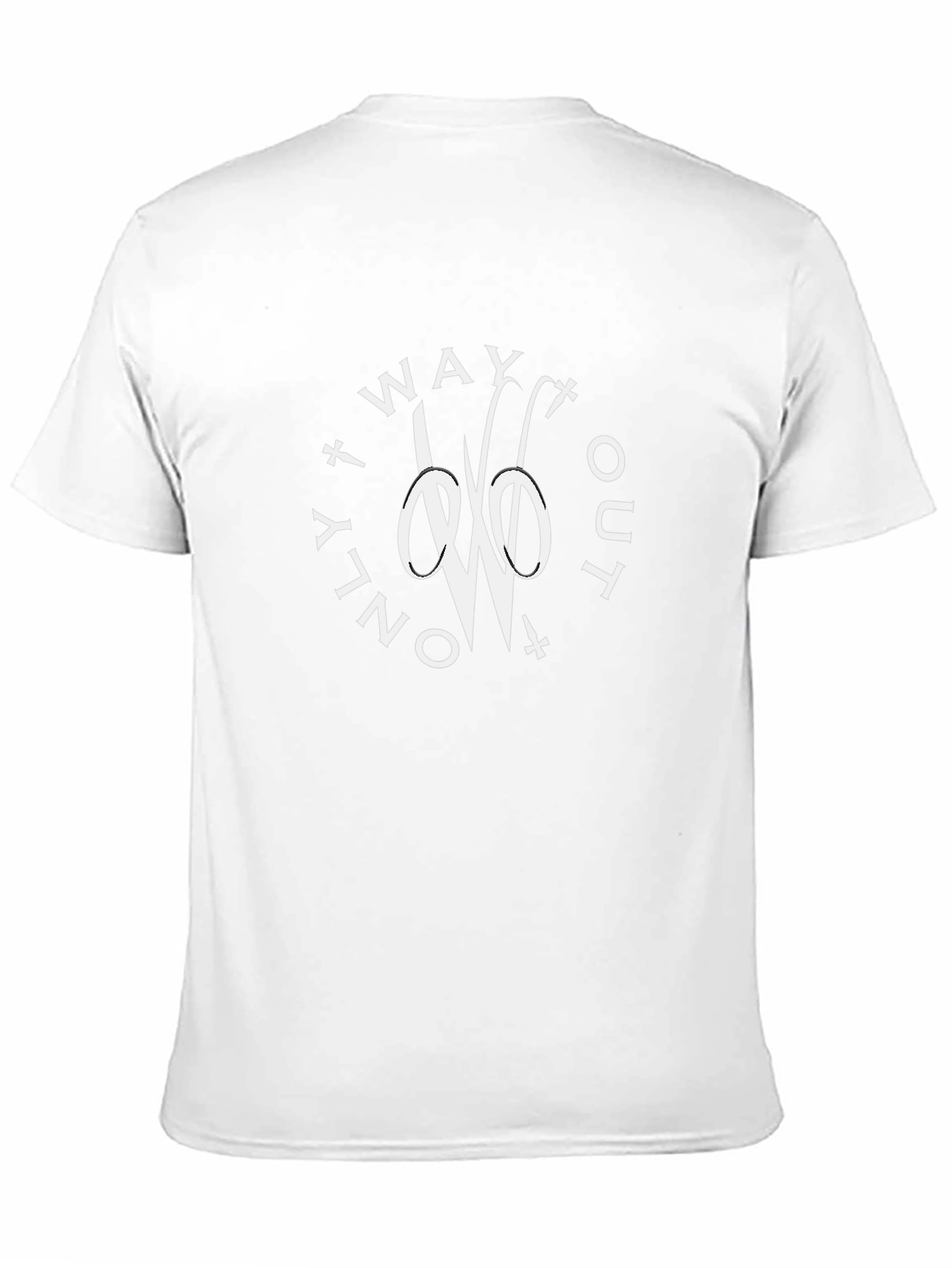 Only Way Out Black Graphic Tee