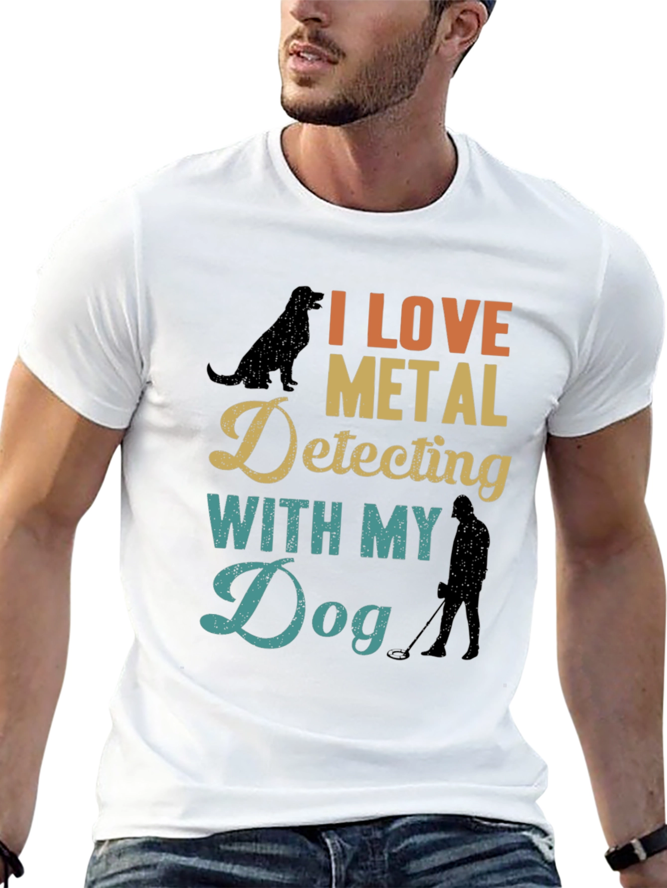 I Love Metal Detecting with My Dog Tee