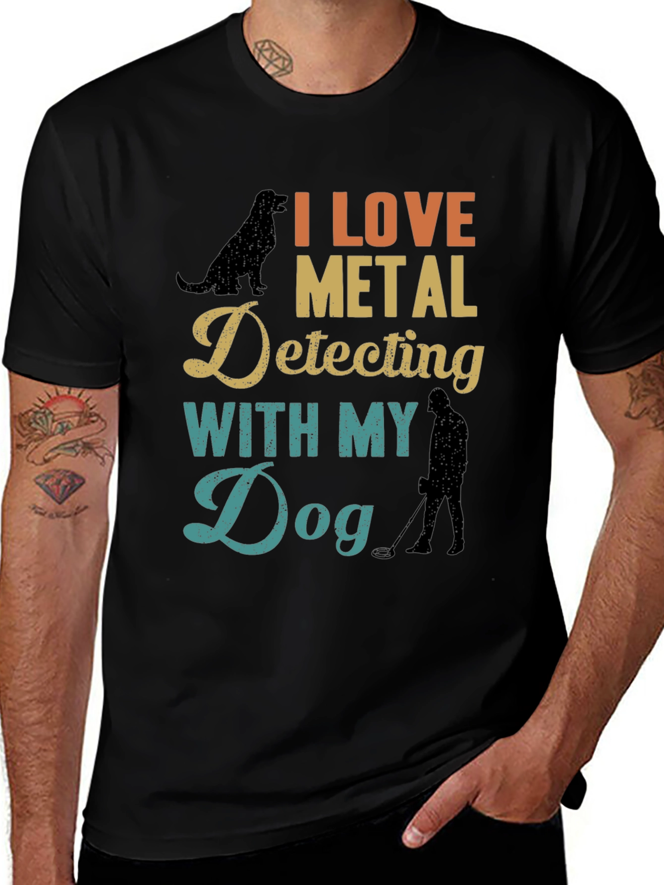I Love Metal Detecting with My Dog Tee