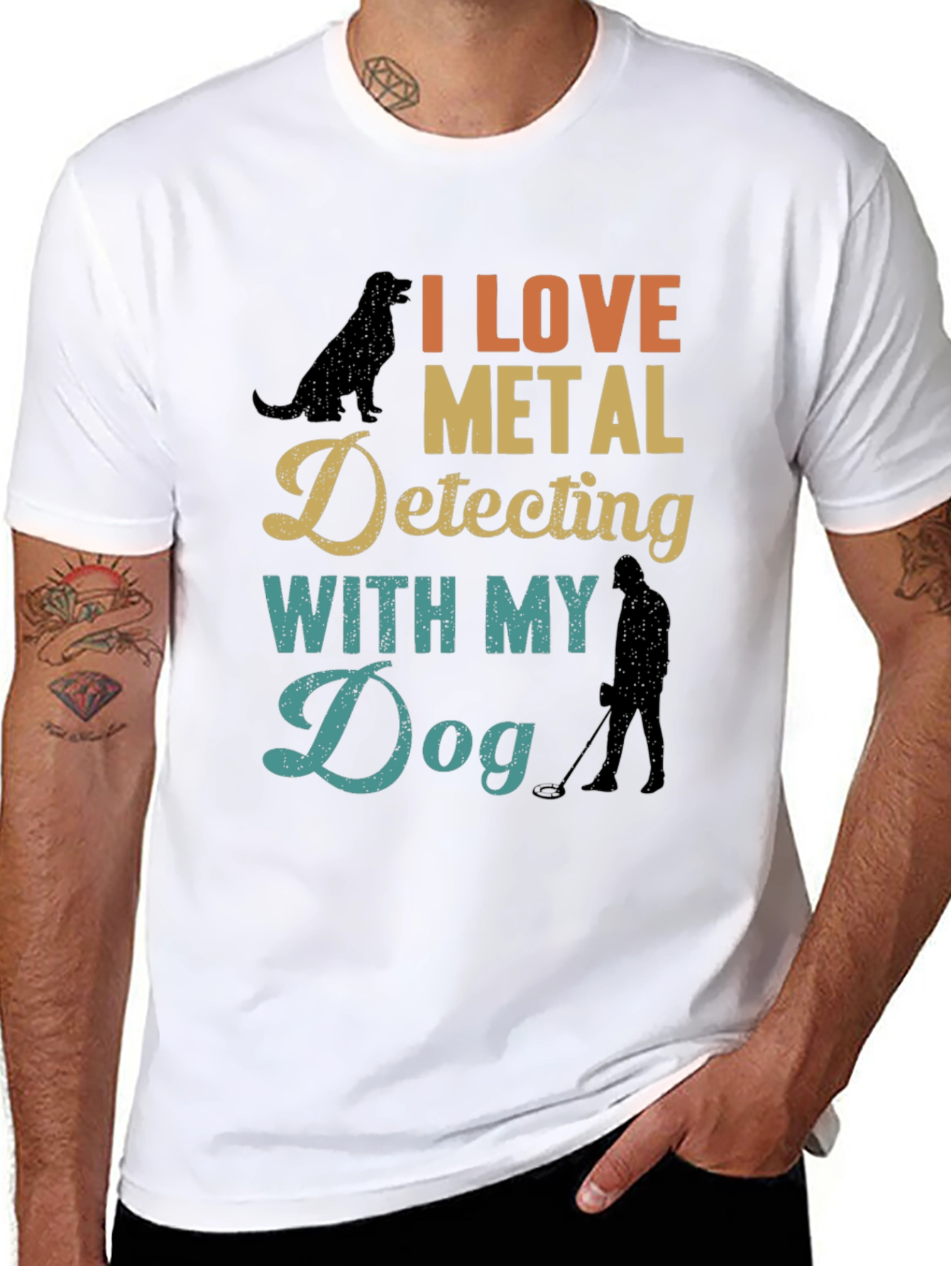 I Love Metal Detecting with My Dog Tee