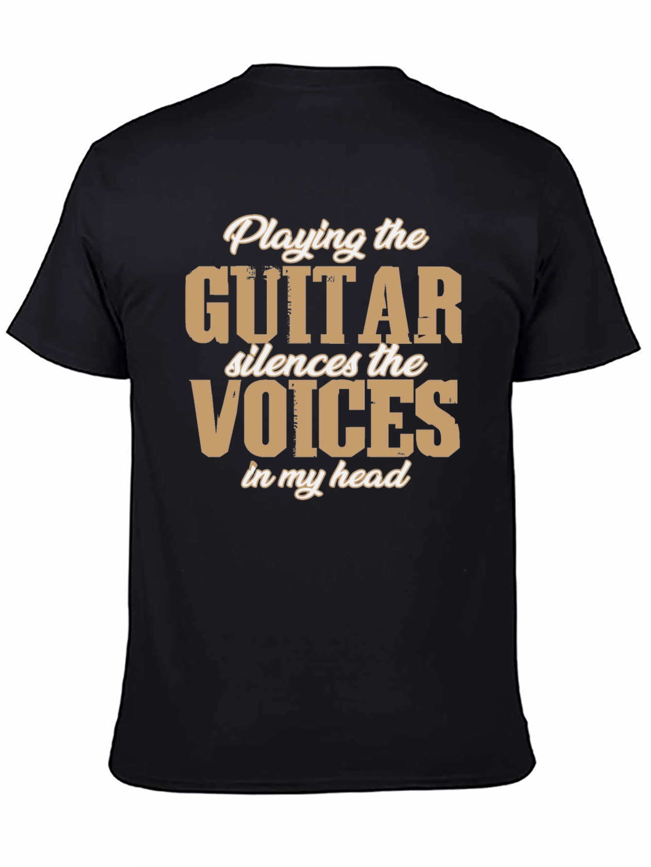 Guitar Silences Voices T-Shirt - Music Lover Tee