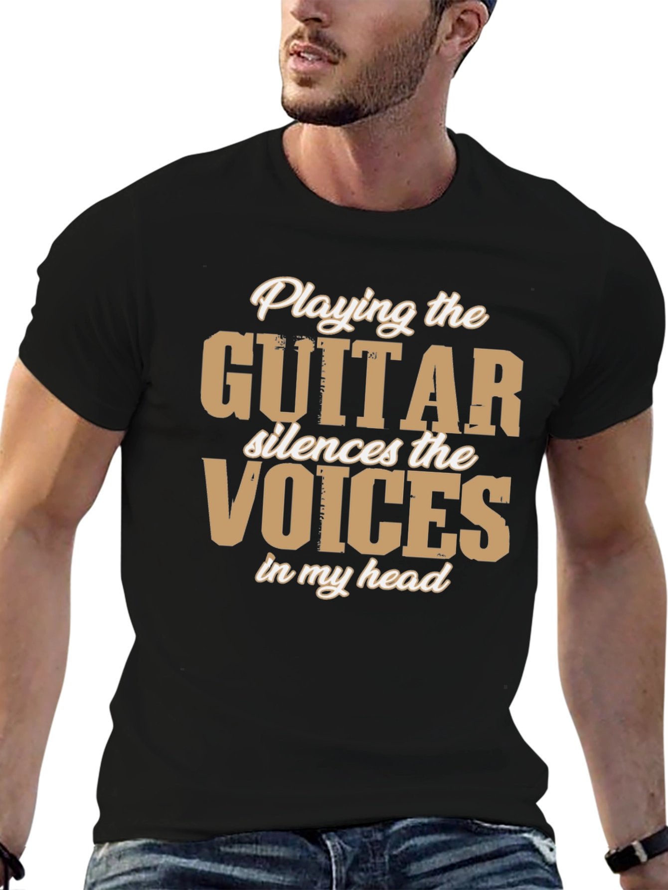 Guitar Silences Voices T-Shirt - Music Lover Tee
