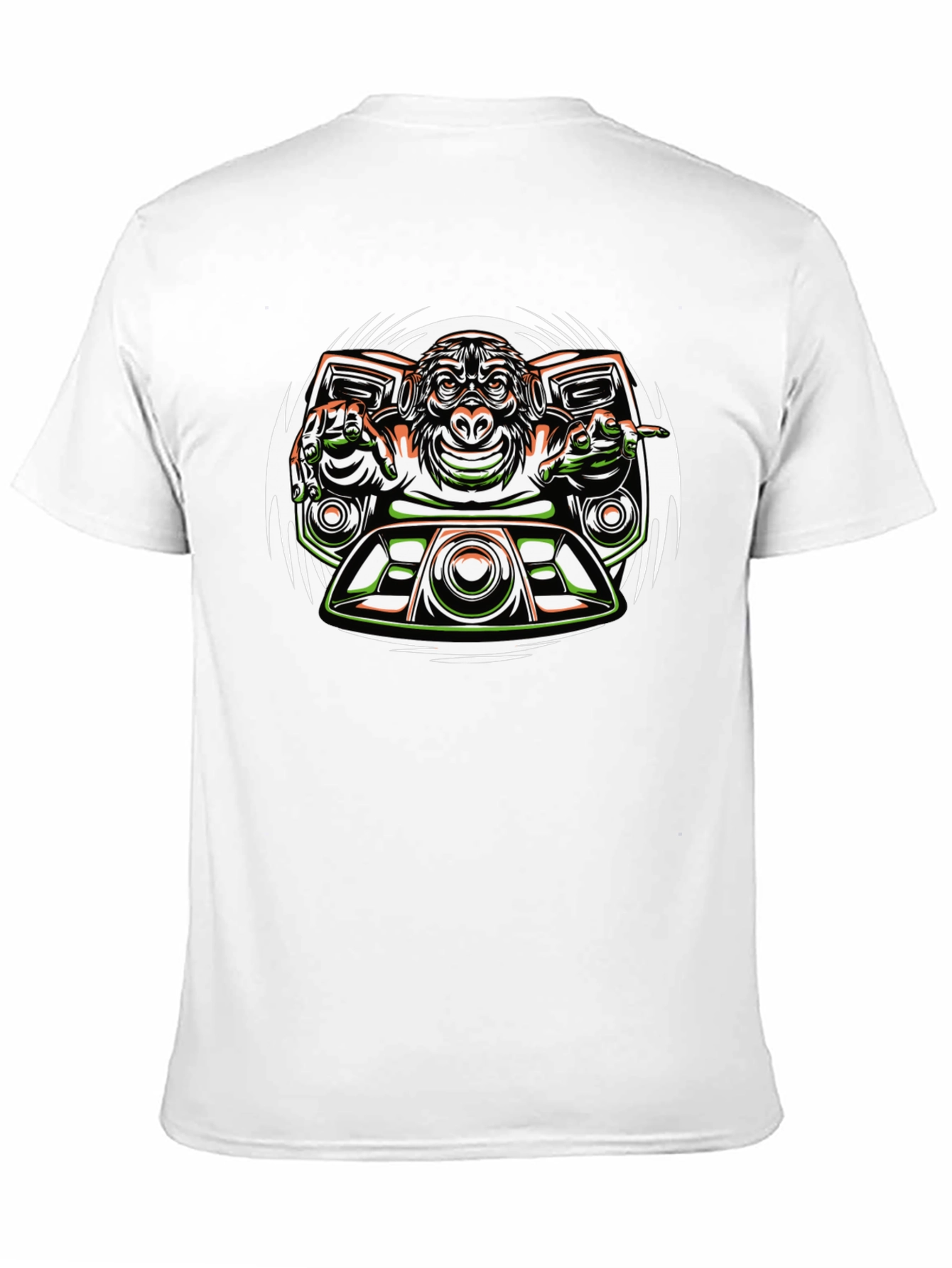 DJ Monkey Graphic Tee - Cool Cartoon Ape T-Shirt