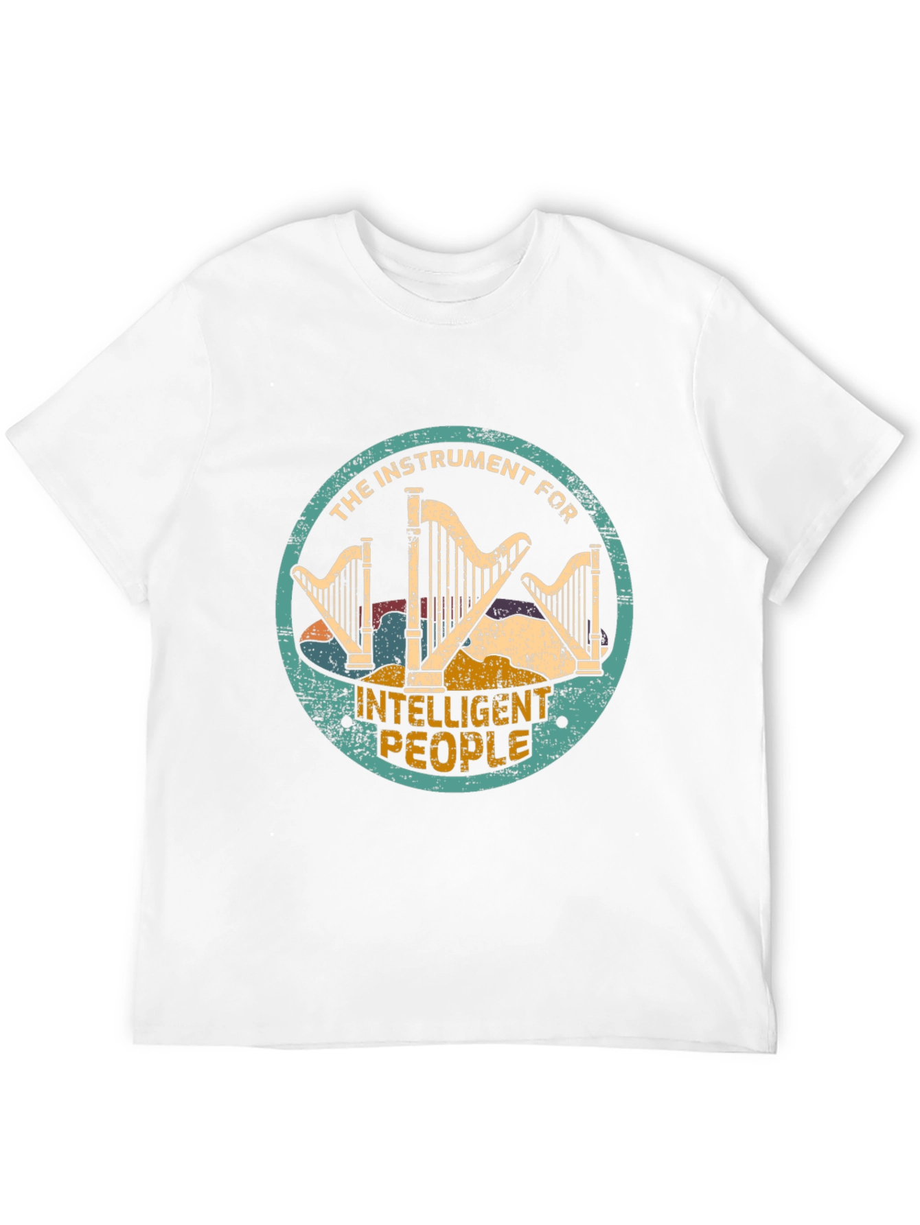Intelligent People Harp Graphic T-Shirt