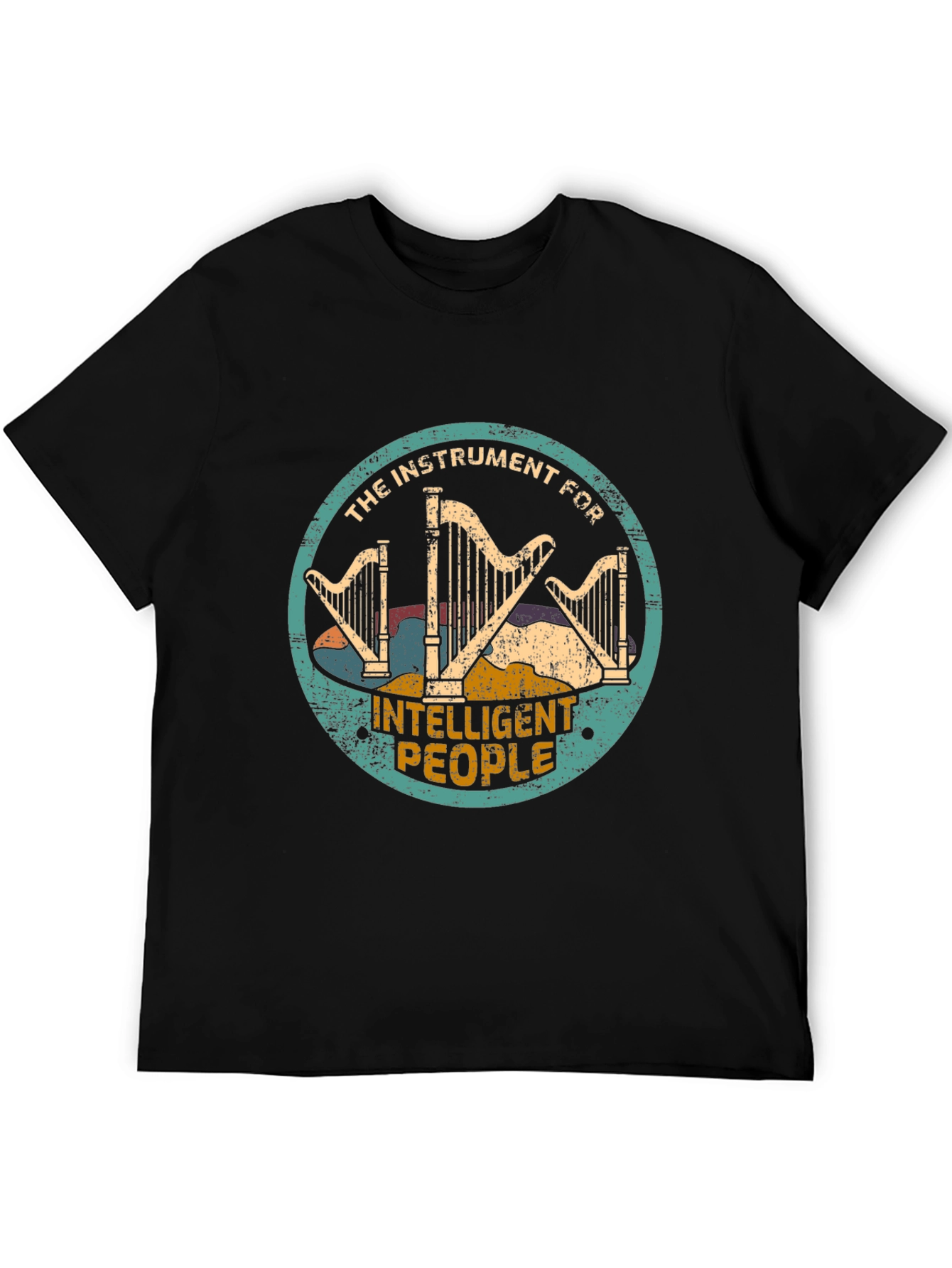 Intelligent People Harp Graphic T-Shirt