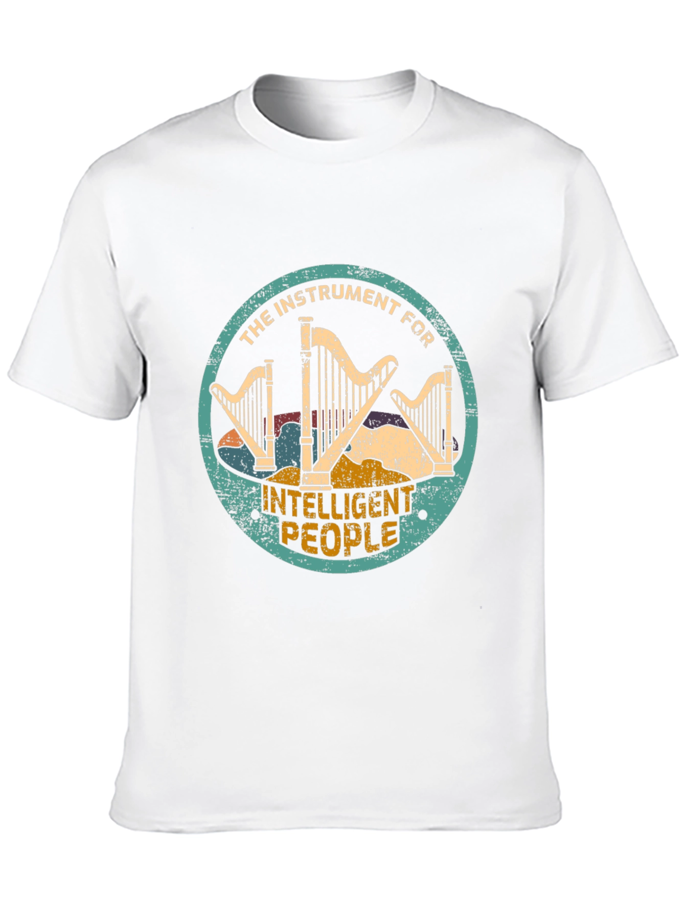 Intelligent People Harp Graphic T-Shirt