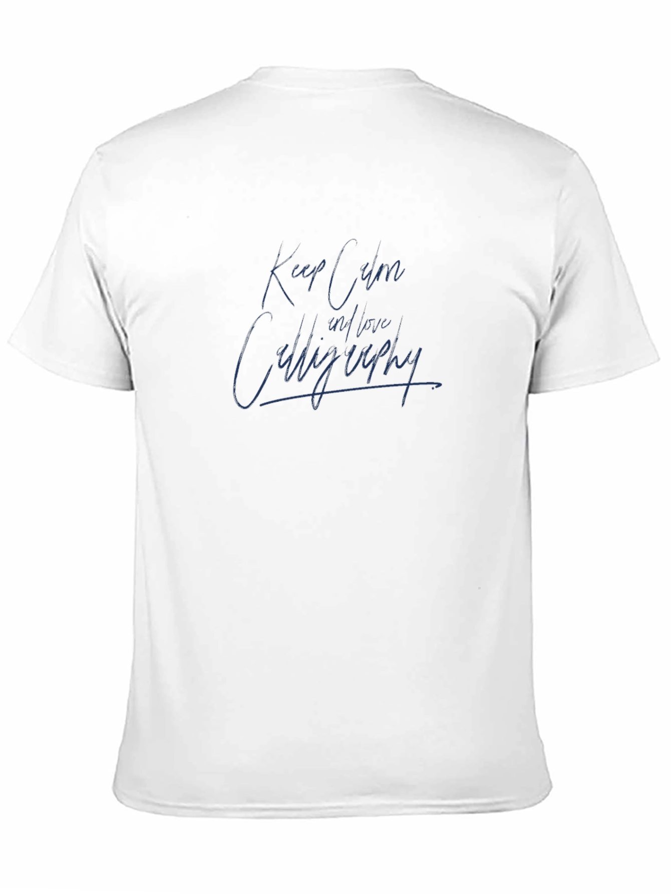 Keep Calm and Learn Calligraphy Black Graphic Tee
