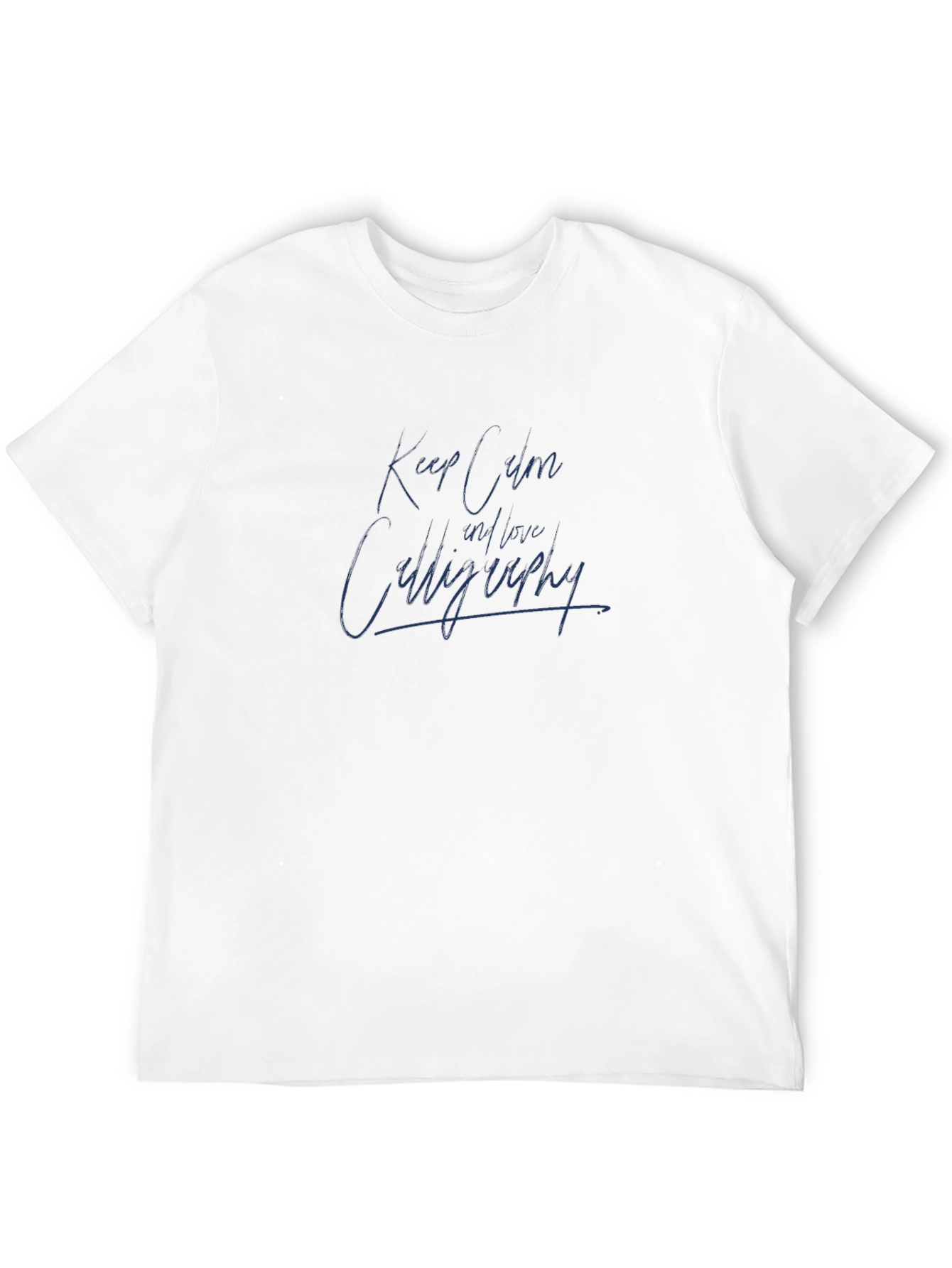 Keep Calm and Learn Calligraphy Black Graphic Tee