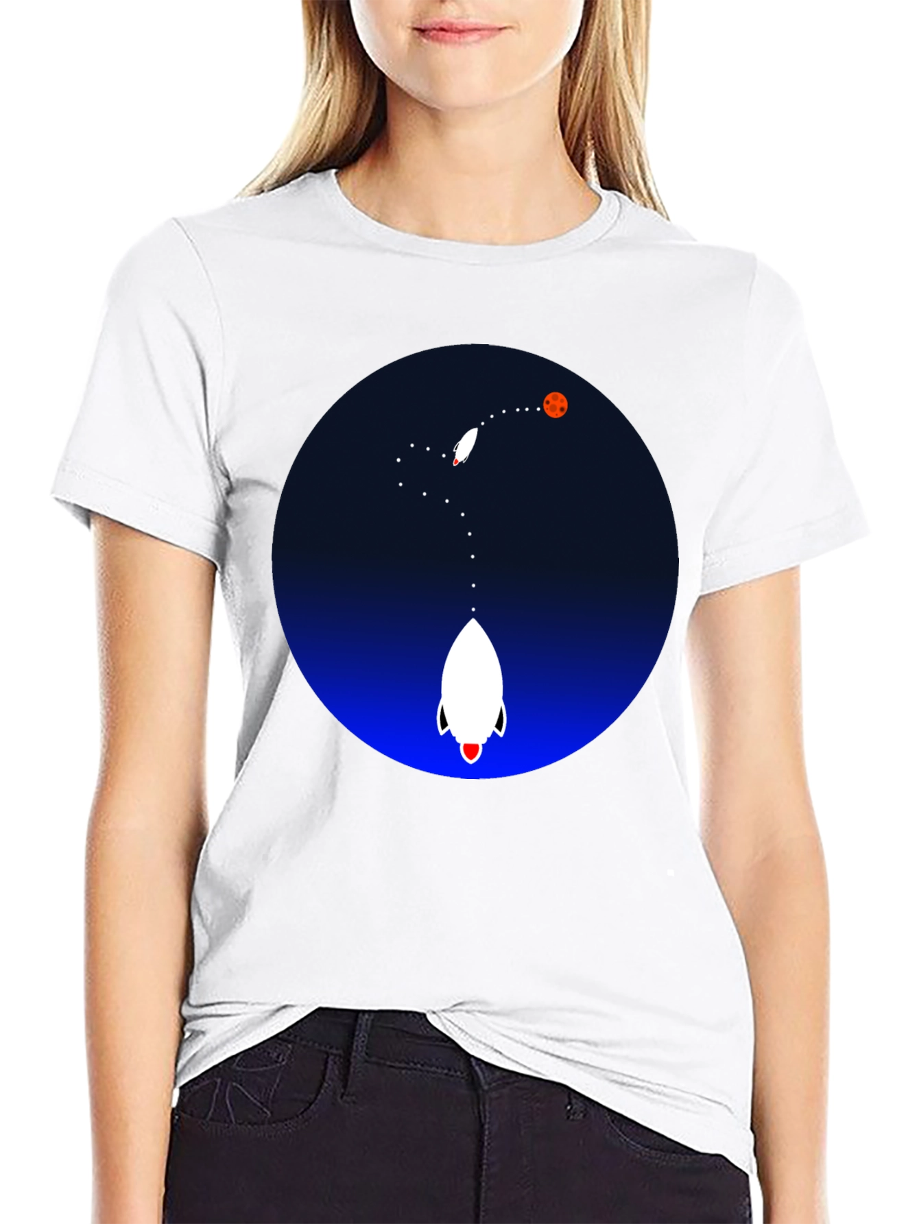 Rocket to the Moon Graphic Tee