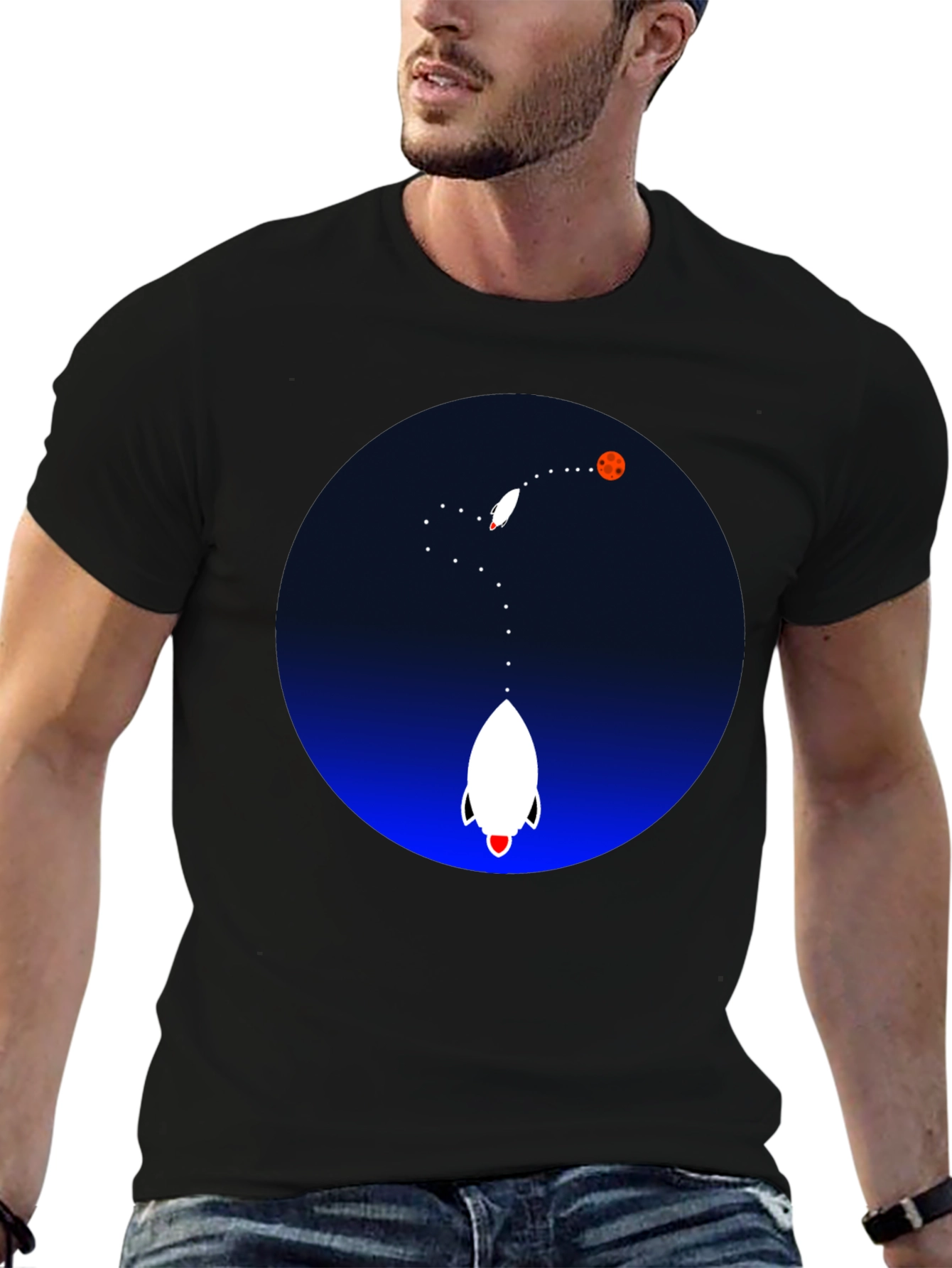 Rocket to the Moon Graphic Tee