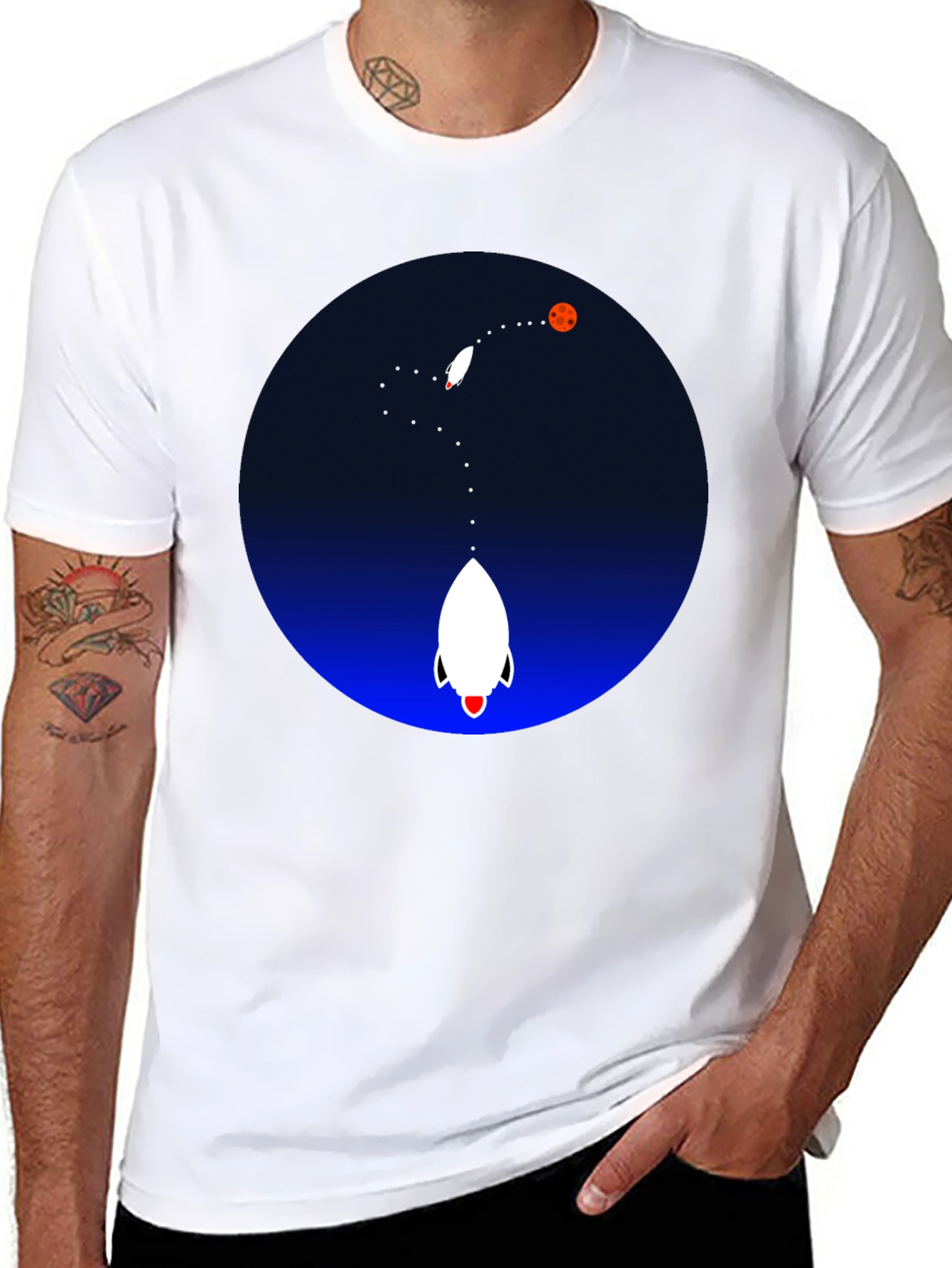 Rocket to the Moon Graphic Tee