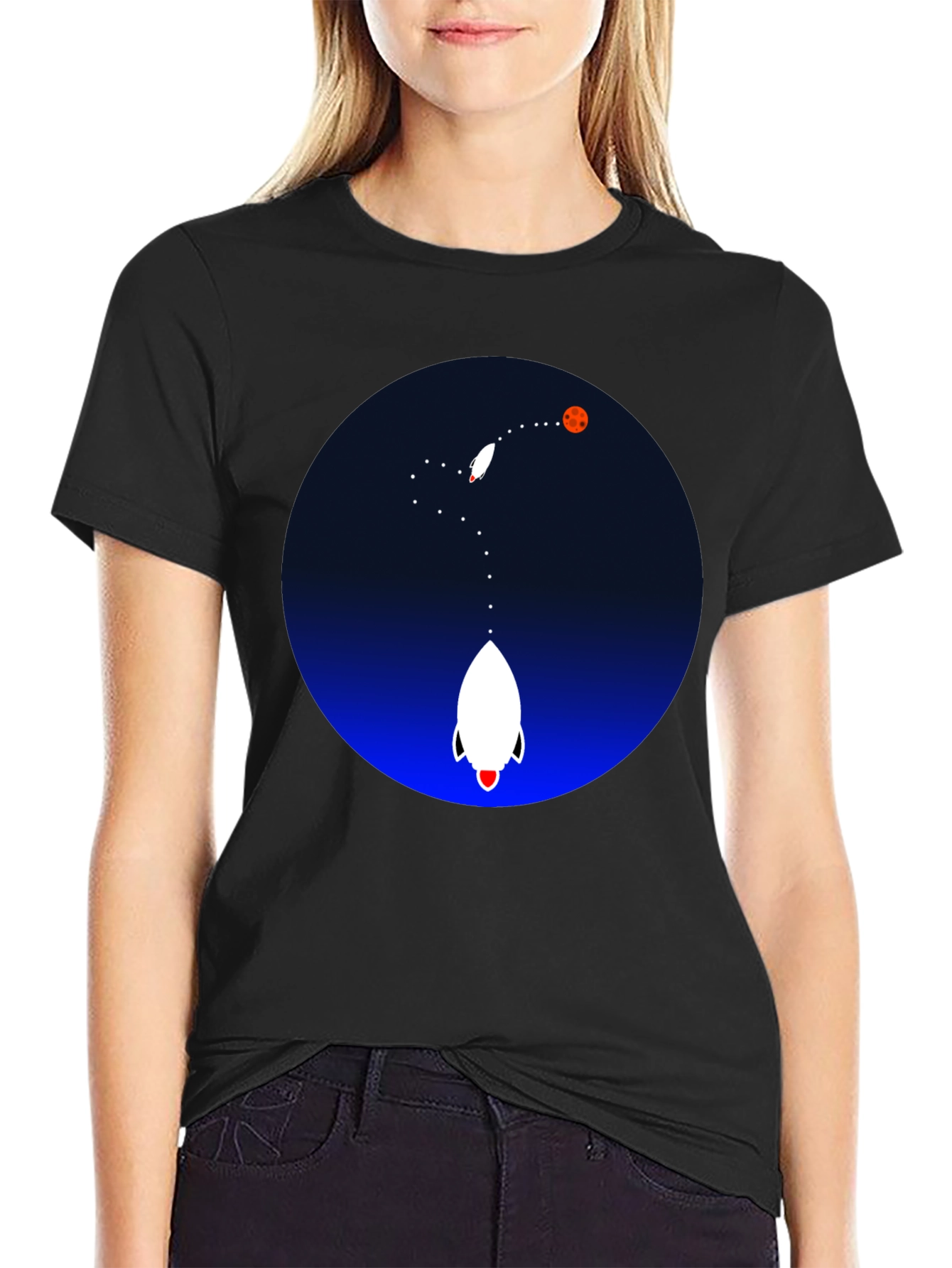 Rocket to the Moon Graphic Tee
