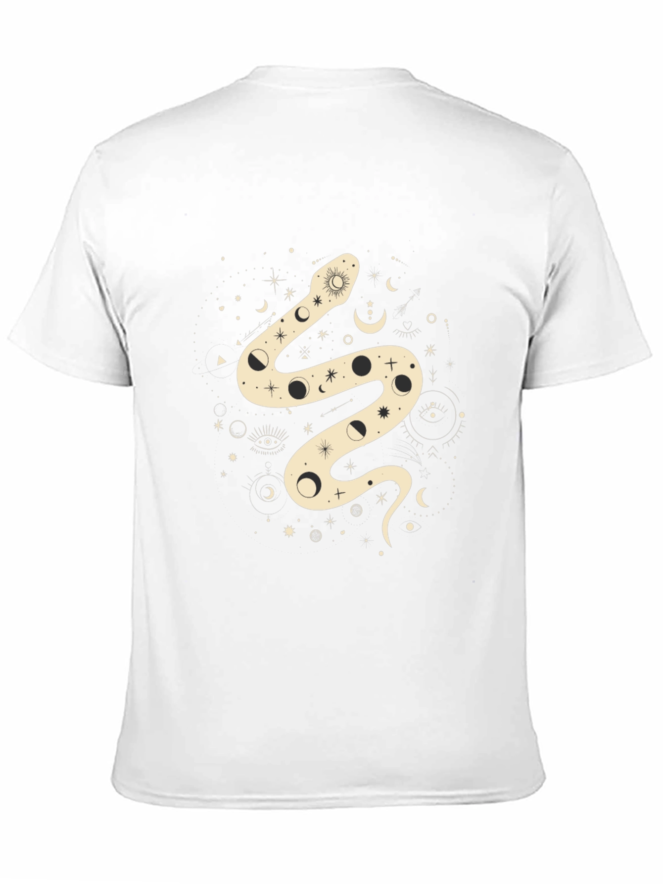 Mystic Snake Graphic Tee - Black Cotton