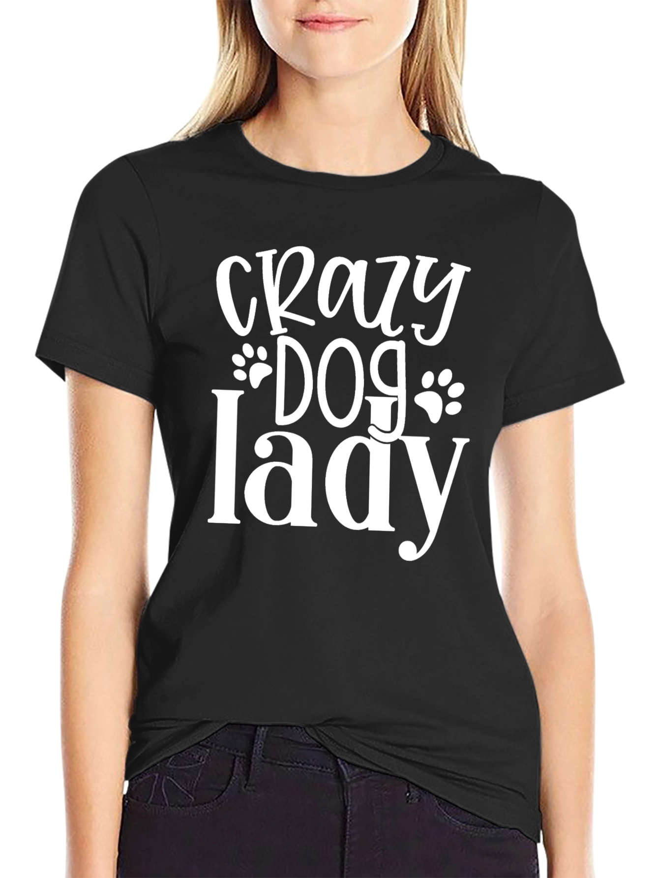 Crazy Dog Lady T-Shirt - Comfortable Novelty Tee