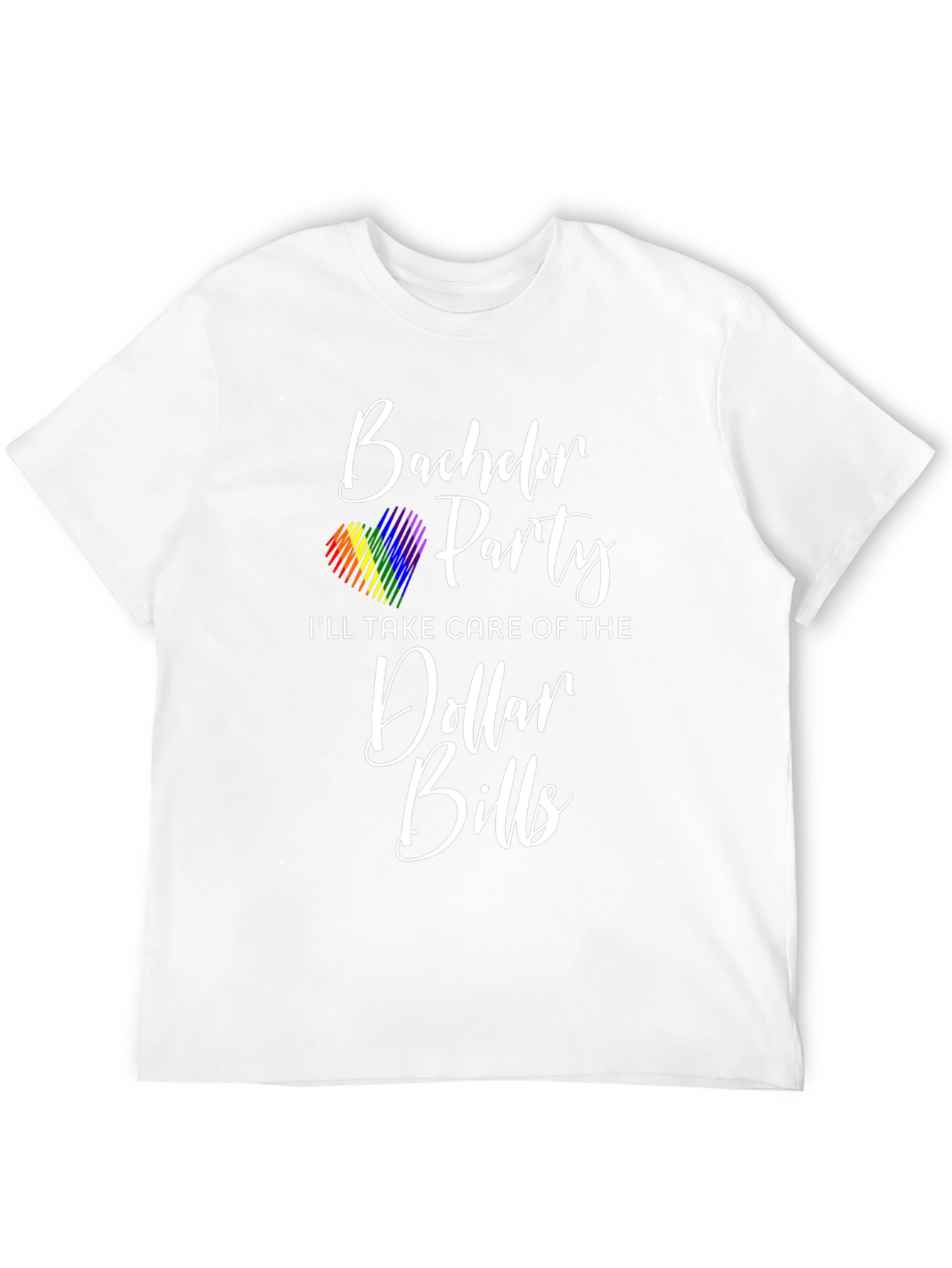 Bachelor Party LGBTQ+ Pride T-Shirt Dollar Bills