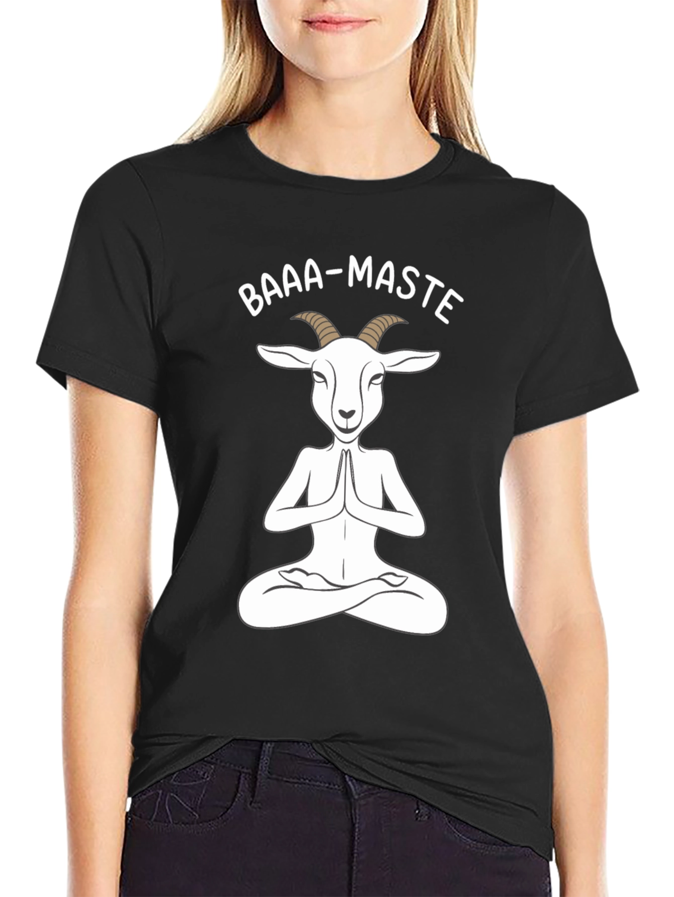 Baaa-Maste Goat T-Shirt - Yoga Meditation Tee