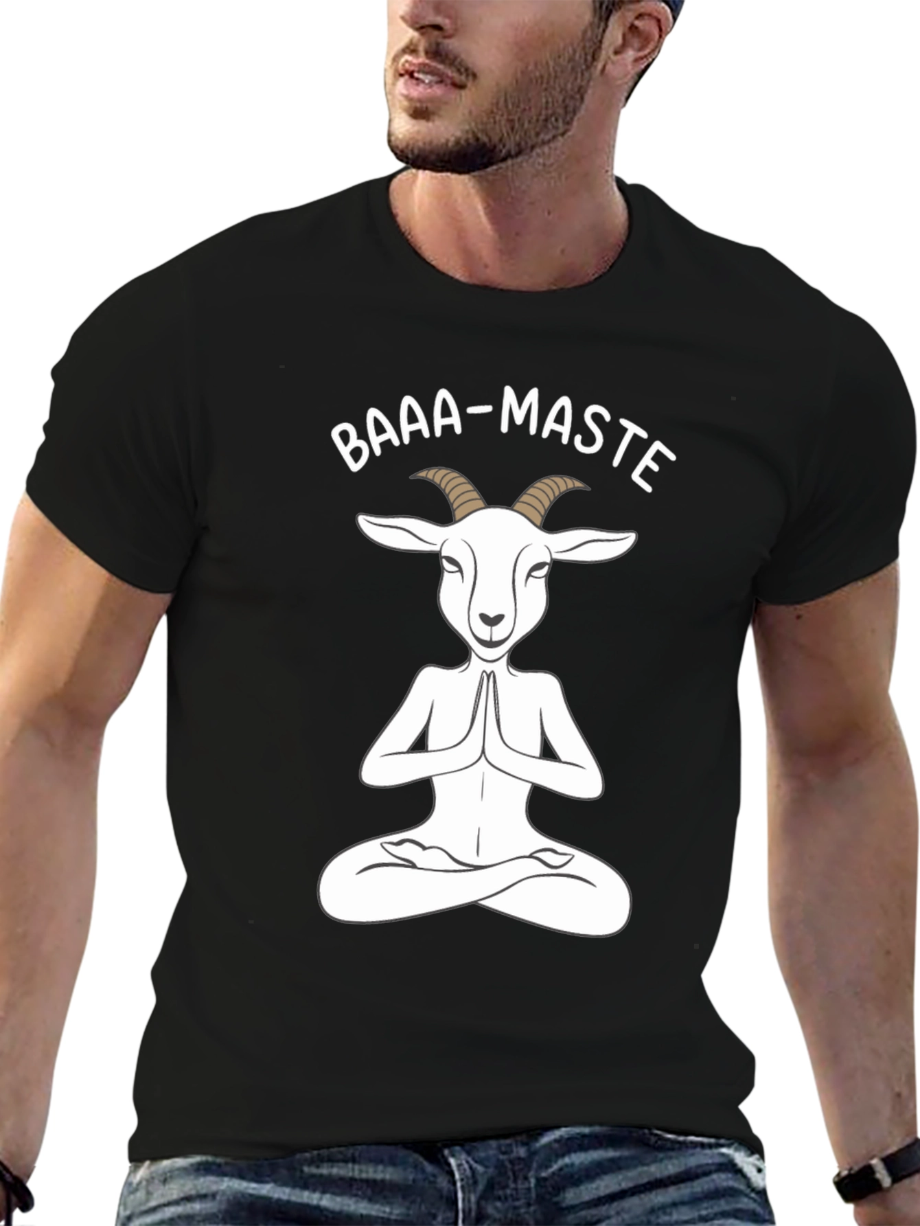 Baaa-Maste Goat T-Shirt - Yoga Meditation Tee