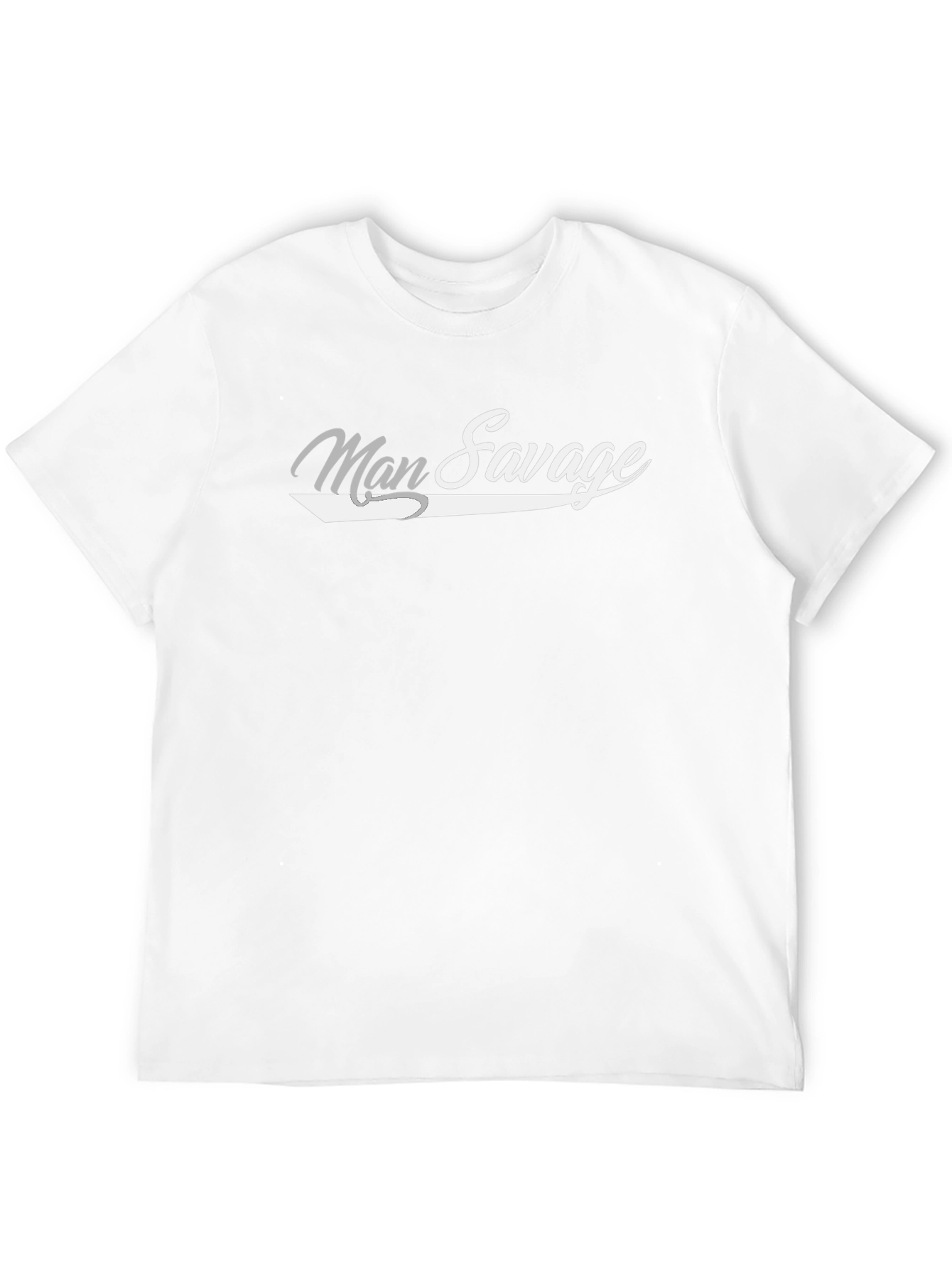 Man Savage Black Cotton Graphic T-Shirt