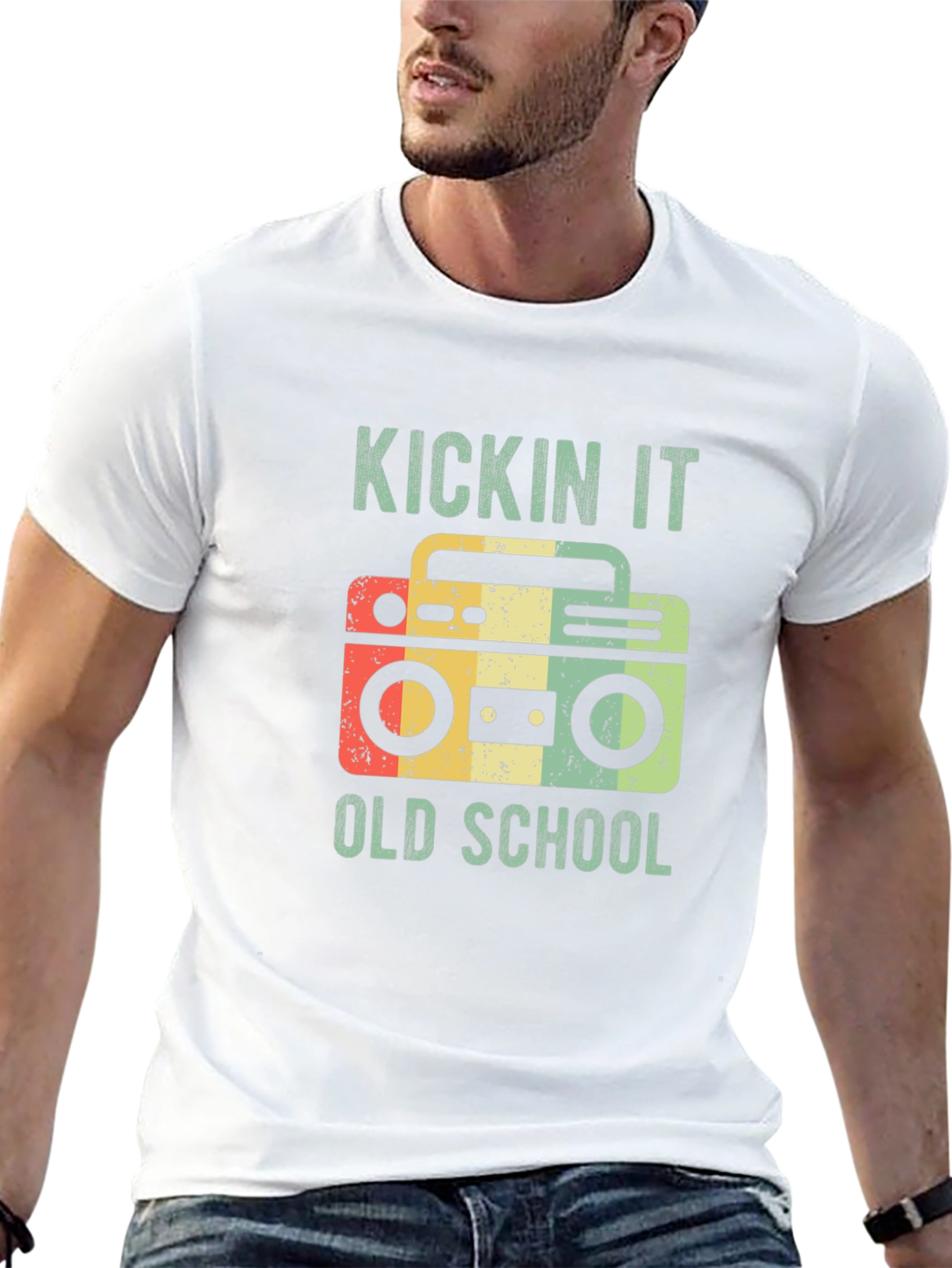 Retro Boombox T-Shirt - Kickin It Old School!