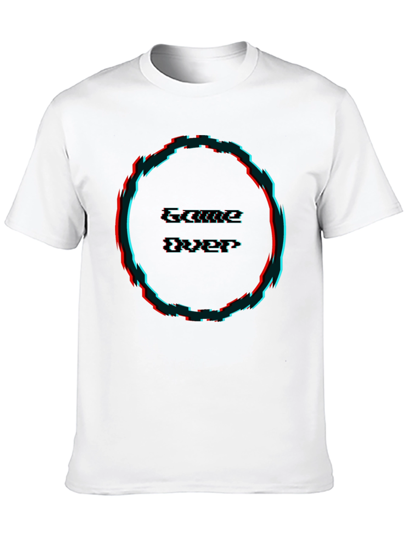 Game Over Glitch T-Shirt - Black