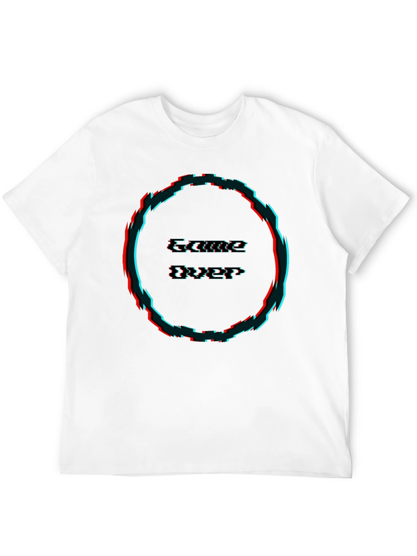 Game Over Glitch T-Shirt - Black