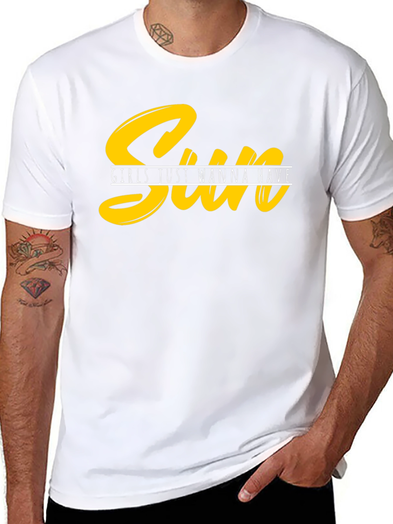 Sun Girls Just Wanna Have Fun Graphic Tee