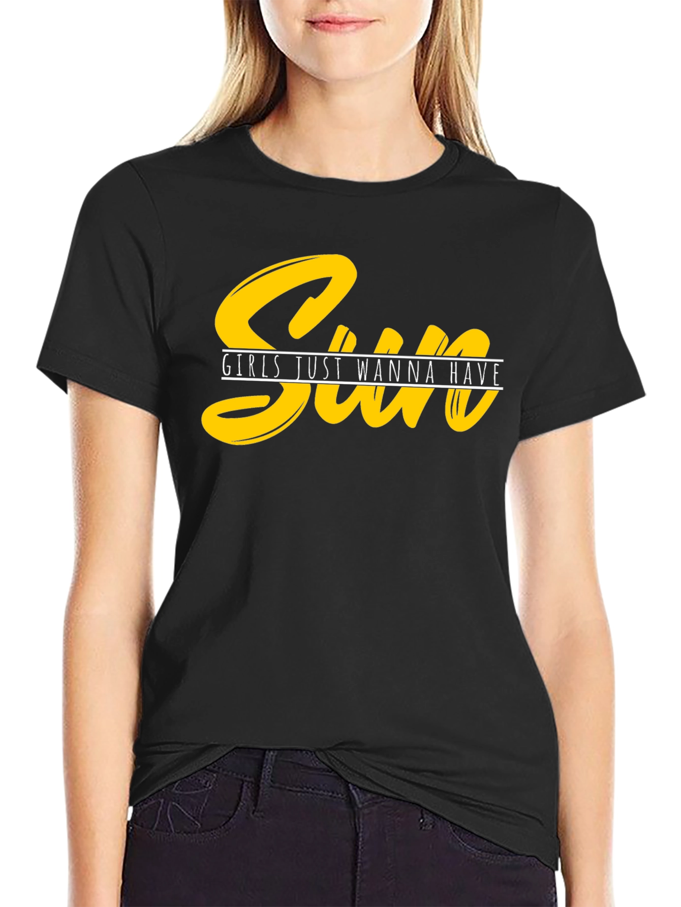 Sun Girls Just Wanna Have Fun Graphic Tee
