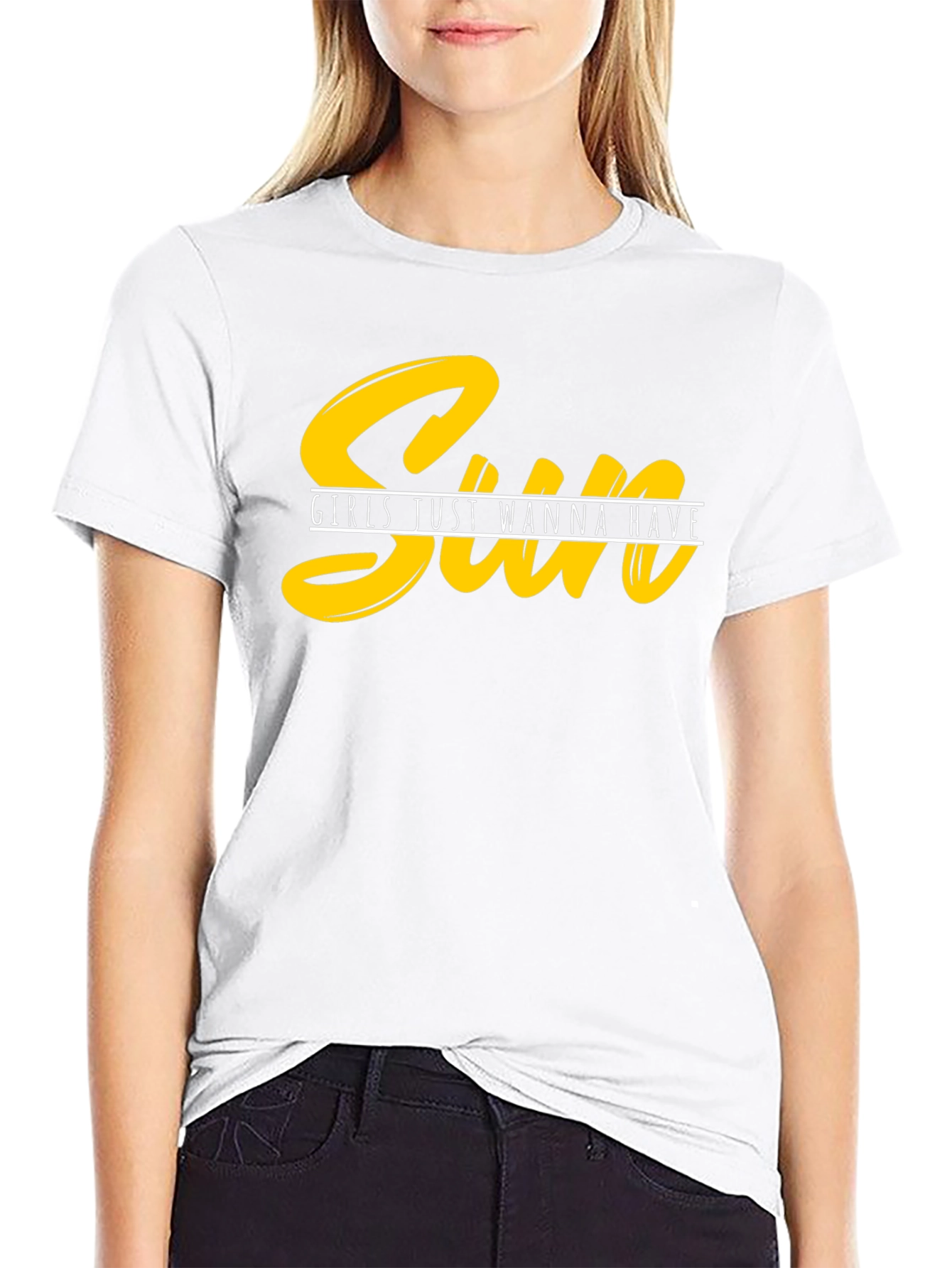 Sun Girls Just Wanna Have Fun Graphic Tee
