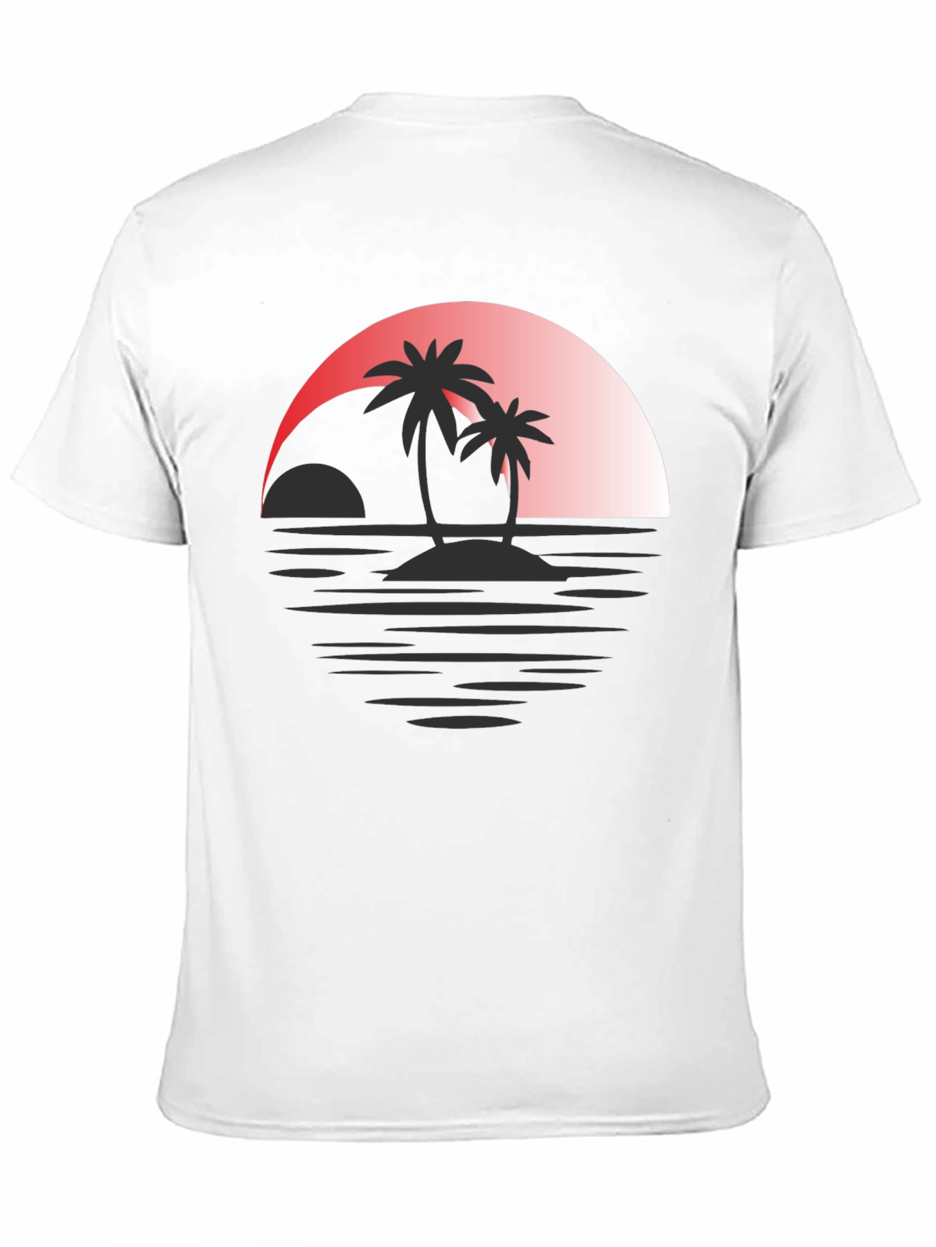 Sunset Palms Graphic Tee - Tropical Island T-Shirt