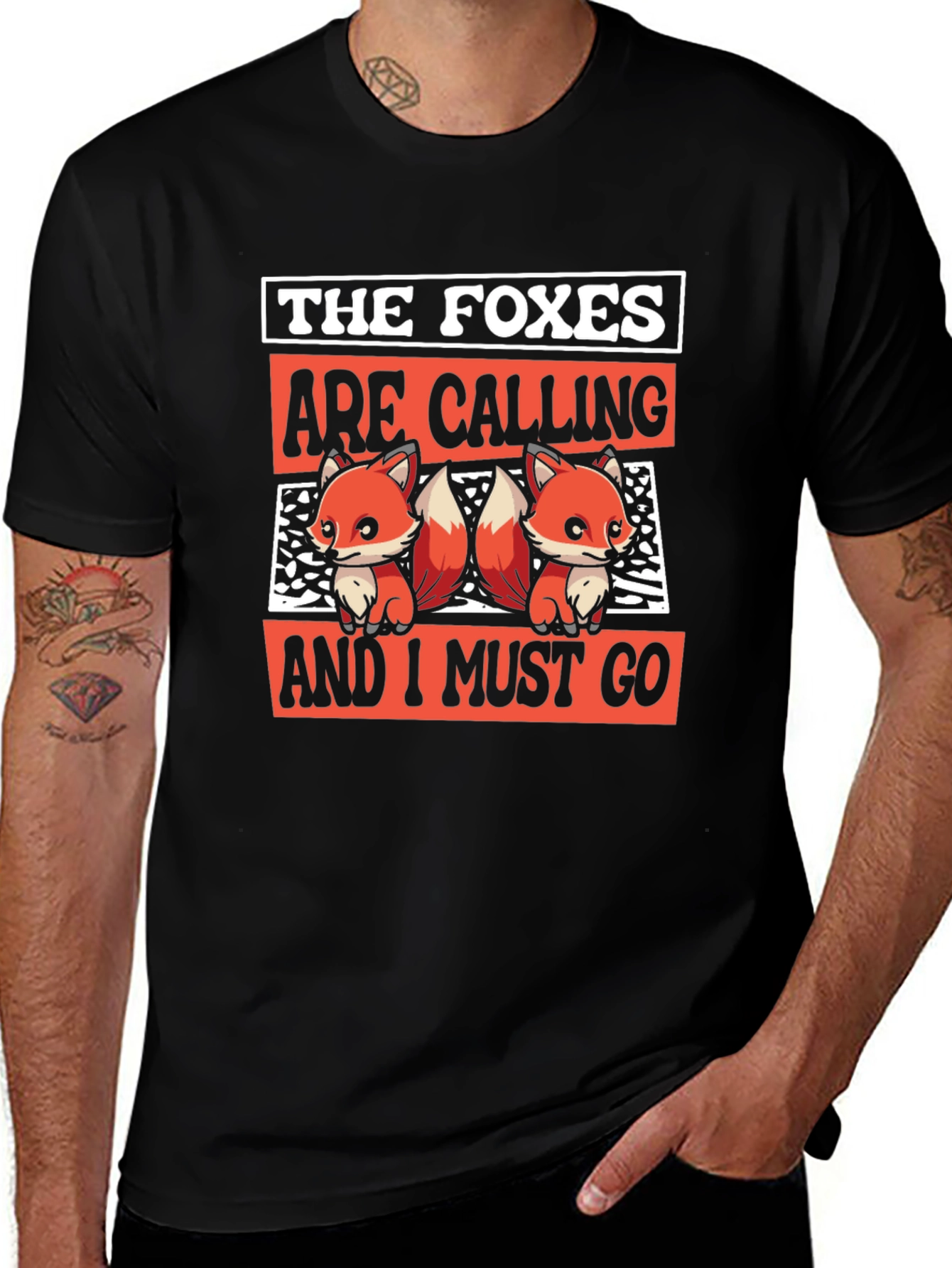 Foxes Calling T-Shirt - Cute Graphic Tee