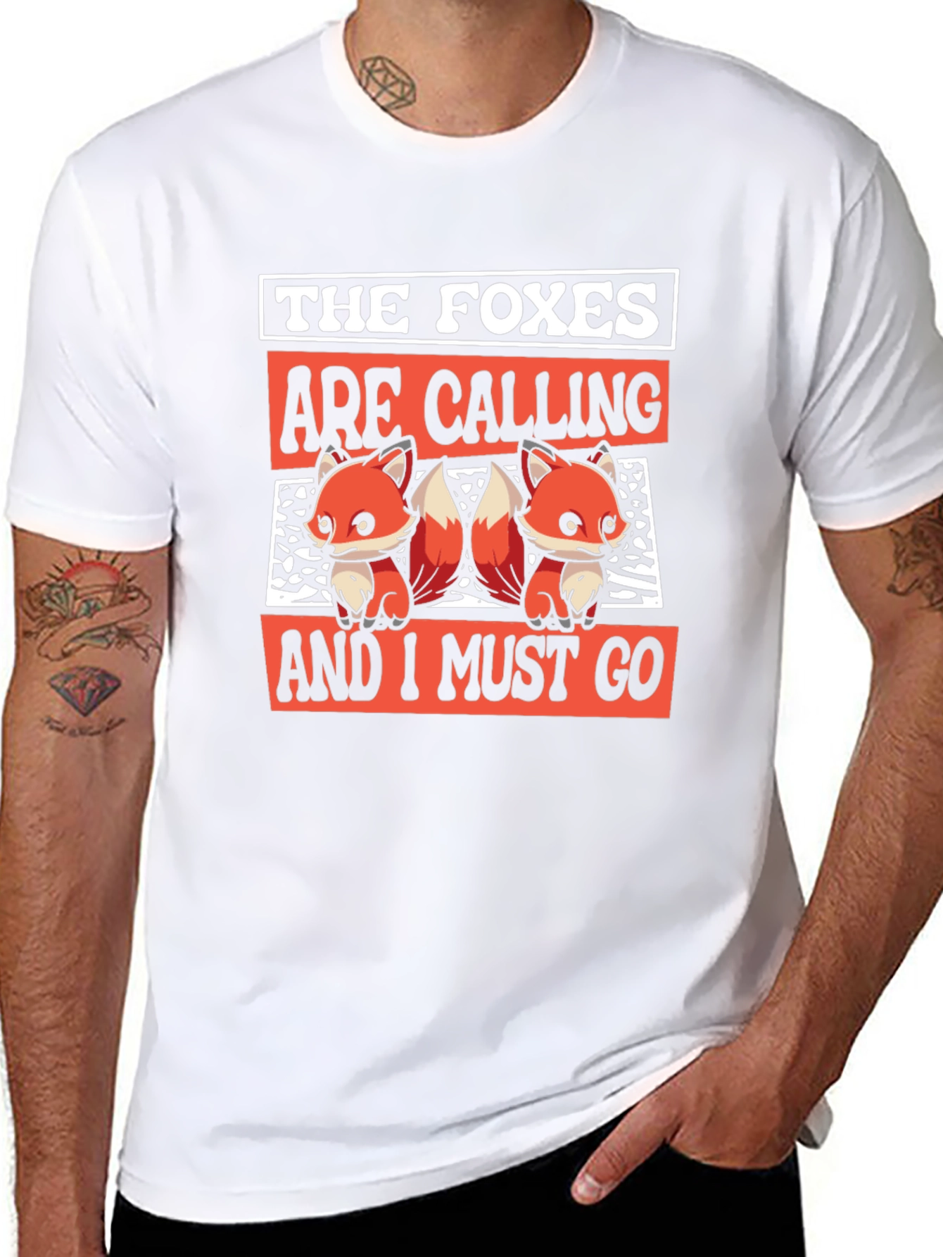 Foxes Calling T-Shirt - Cute Graphic Tee