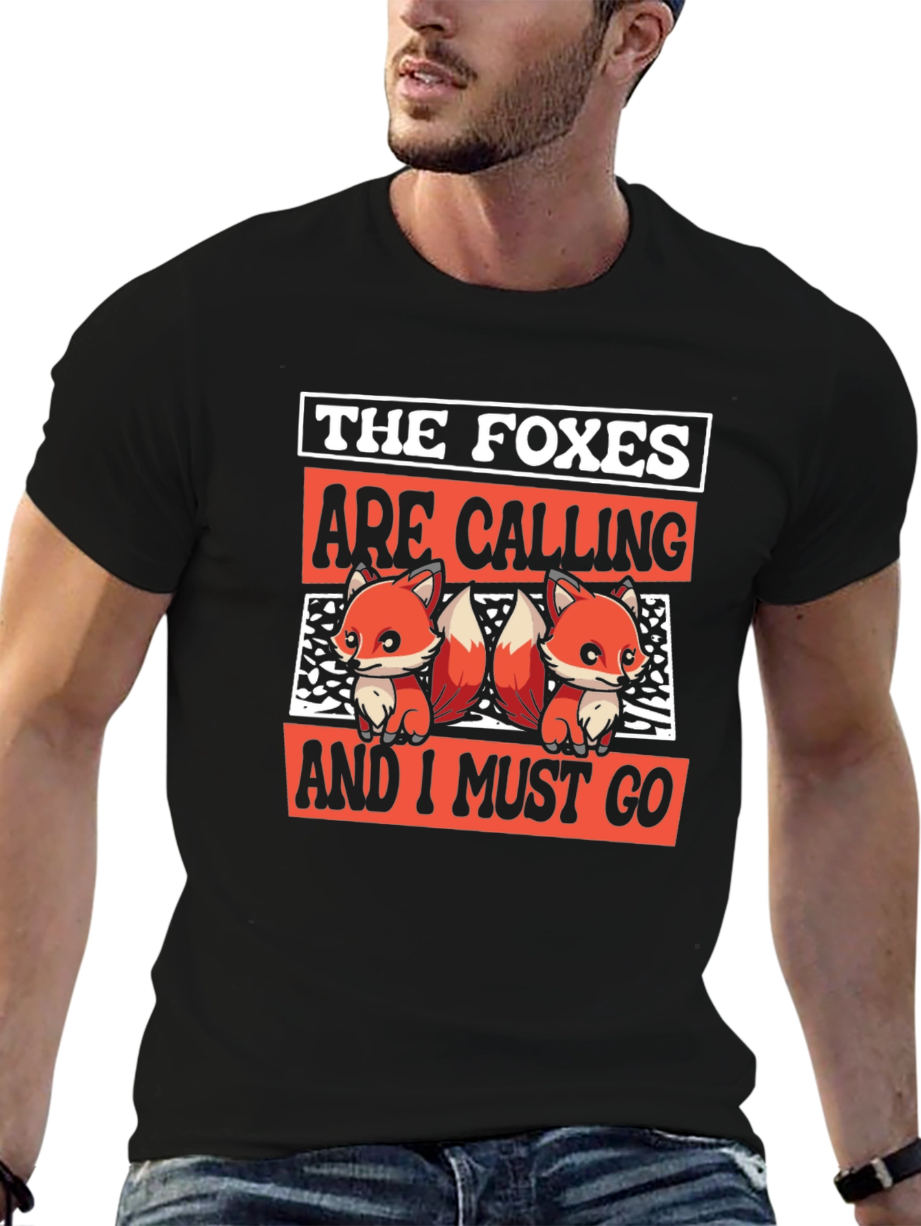 Foxes Calling T-Shirt - Cute Graphic Tee