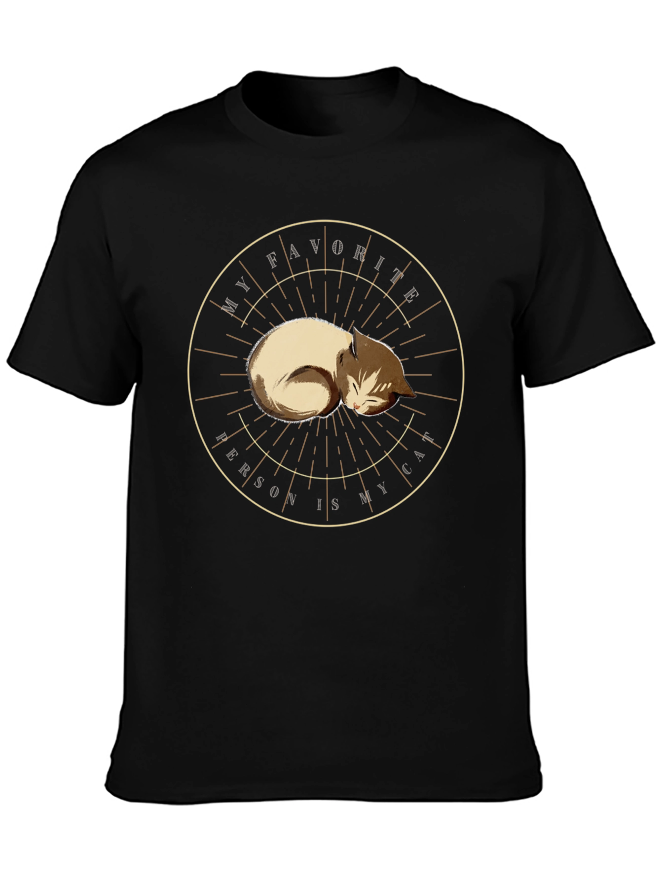 My Favorite Person Is My Cat Graphic T-Shirt