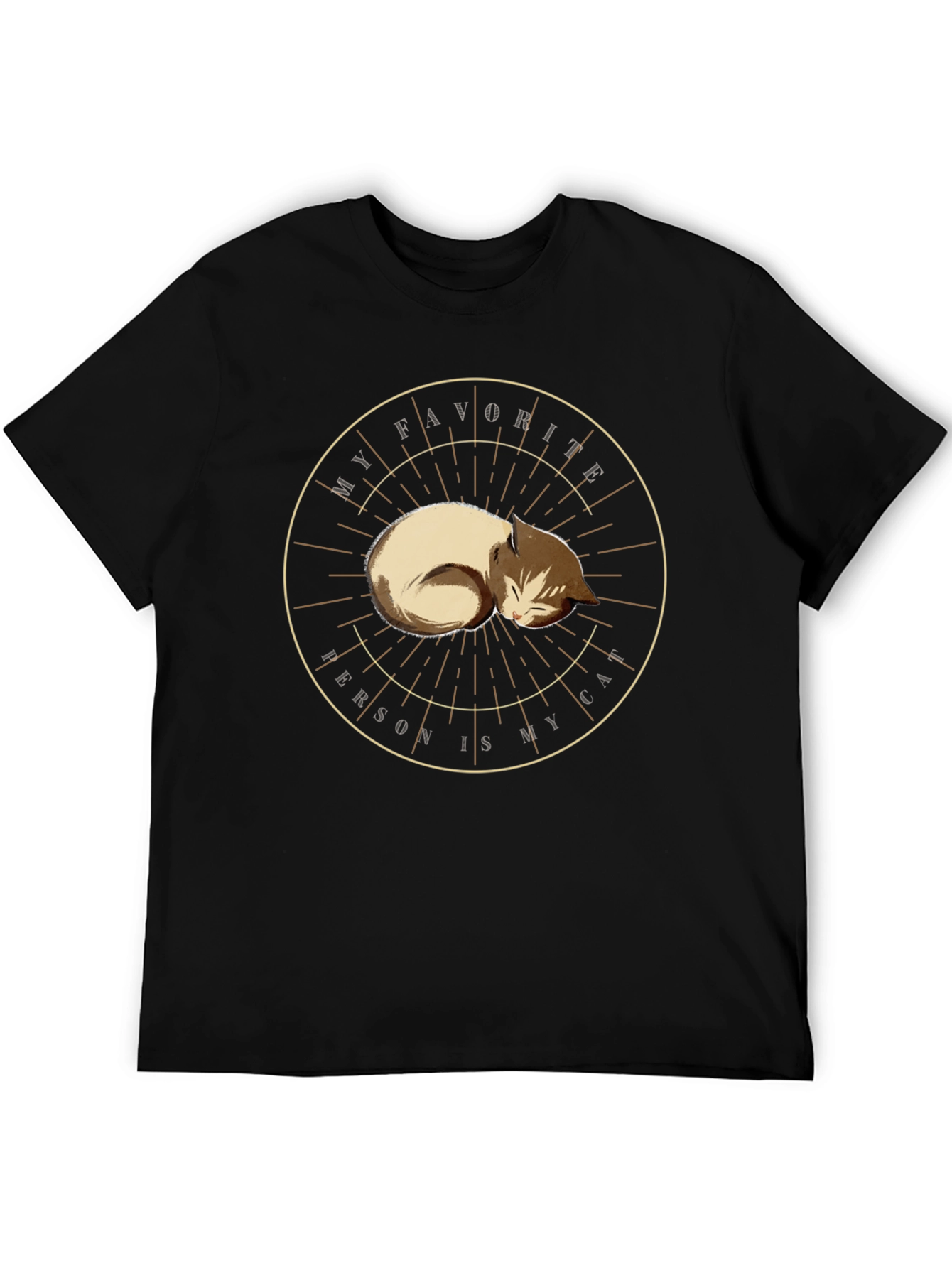 My Favorite Person Is My Cat Graphic T-Shirt