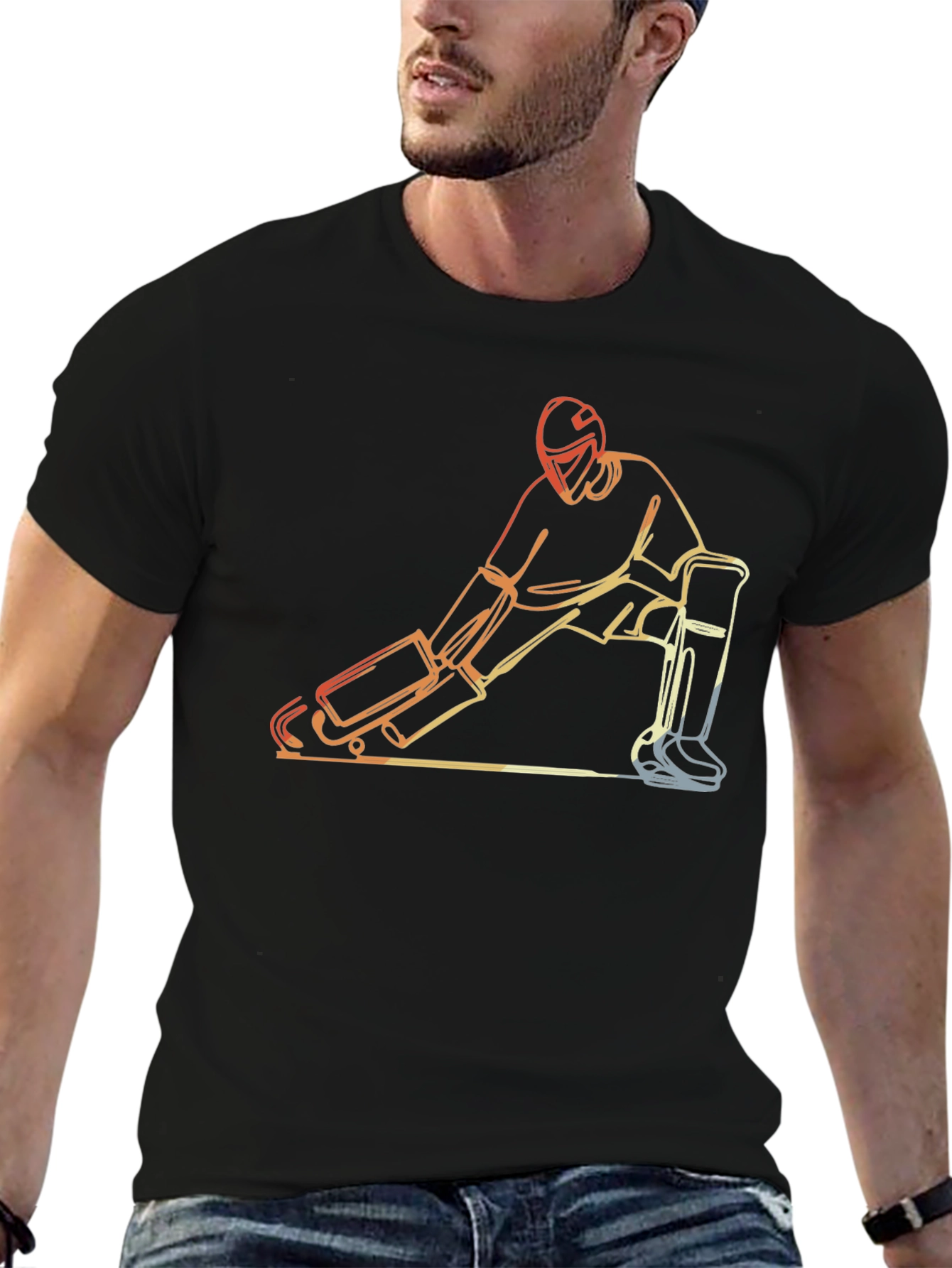 Hockey Goalie Graphic Tee - Stylish Sportswear