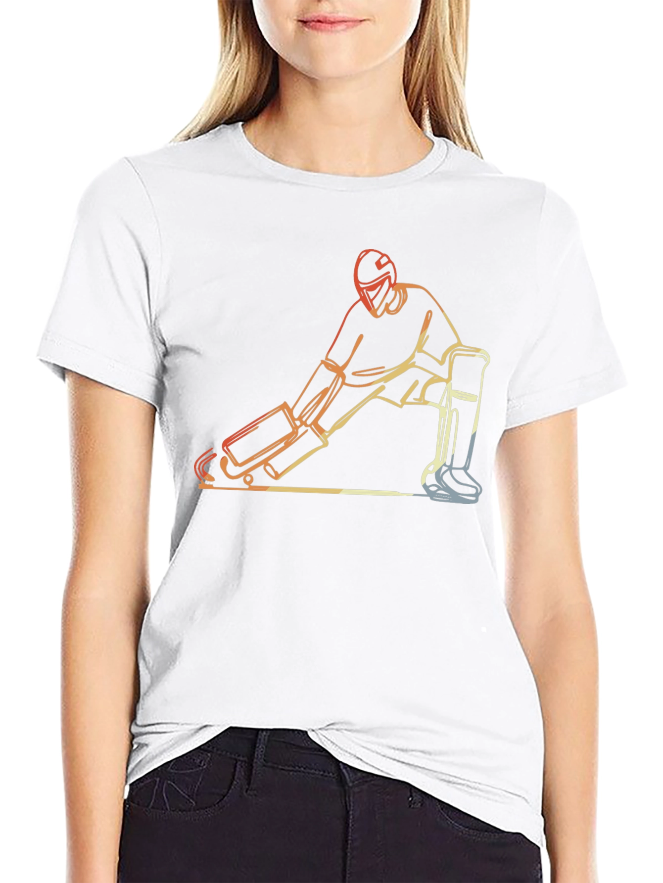 Hockey Goalie Graphic Tee - Stylish Sportswear