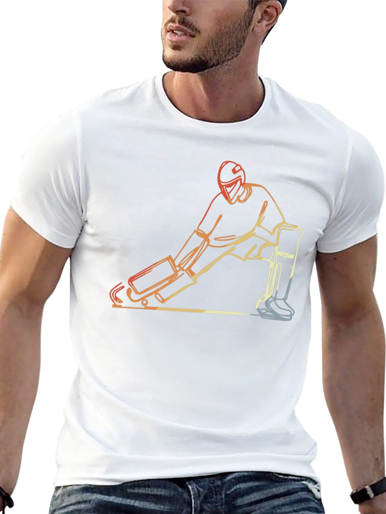 Hockey Goalie Graphic Tee - Stylish Sportswear