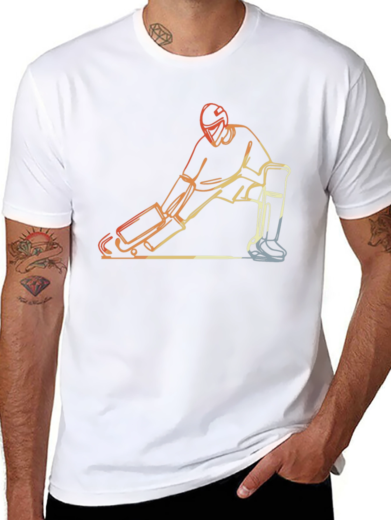 Hockey Goalie Graphic Tee - Stylish Sportswear